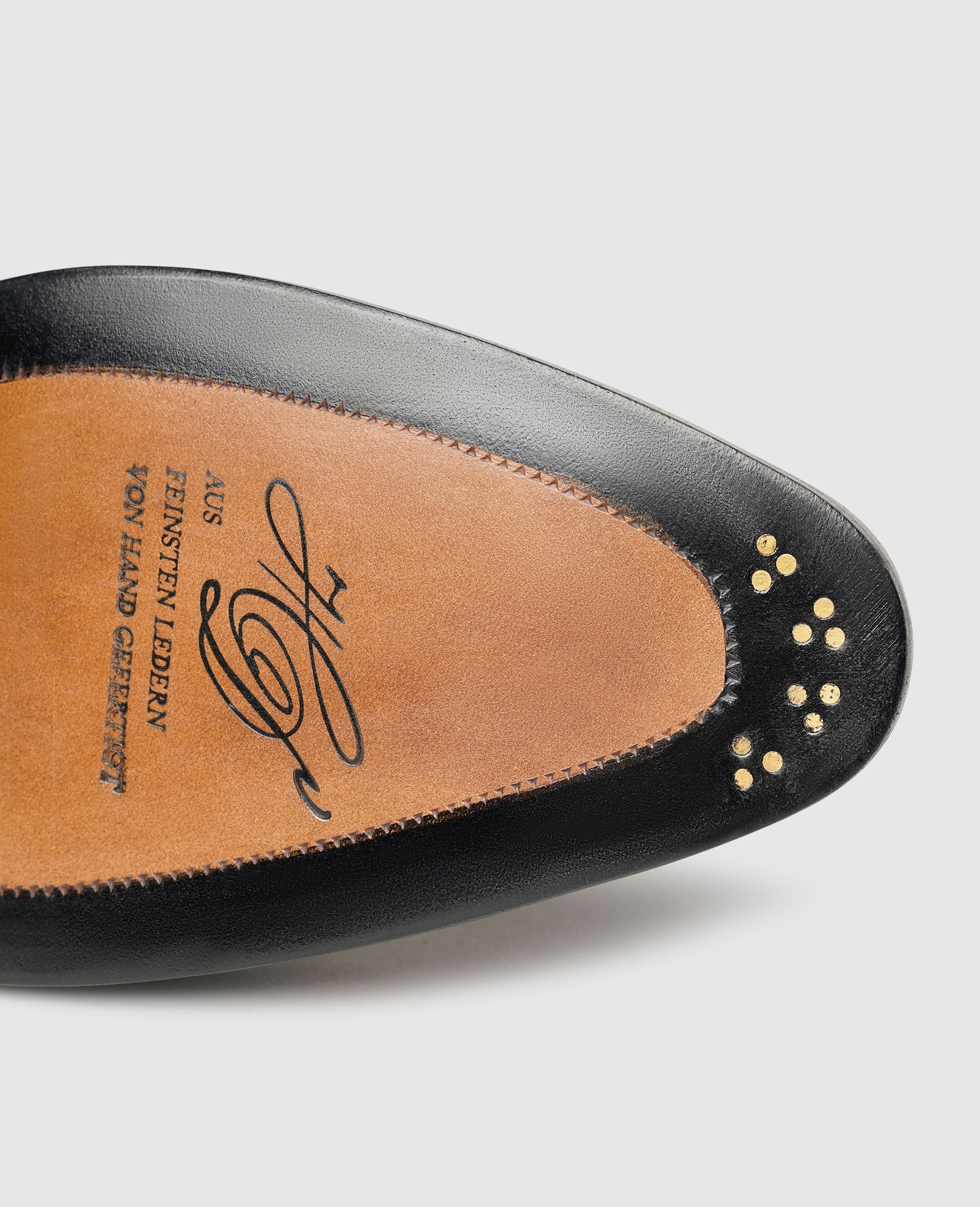Heinrich Dinkelacker Herren Klassiker Milano Plain Schwarz