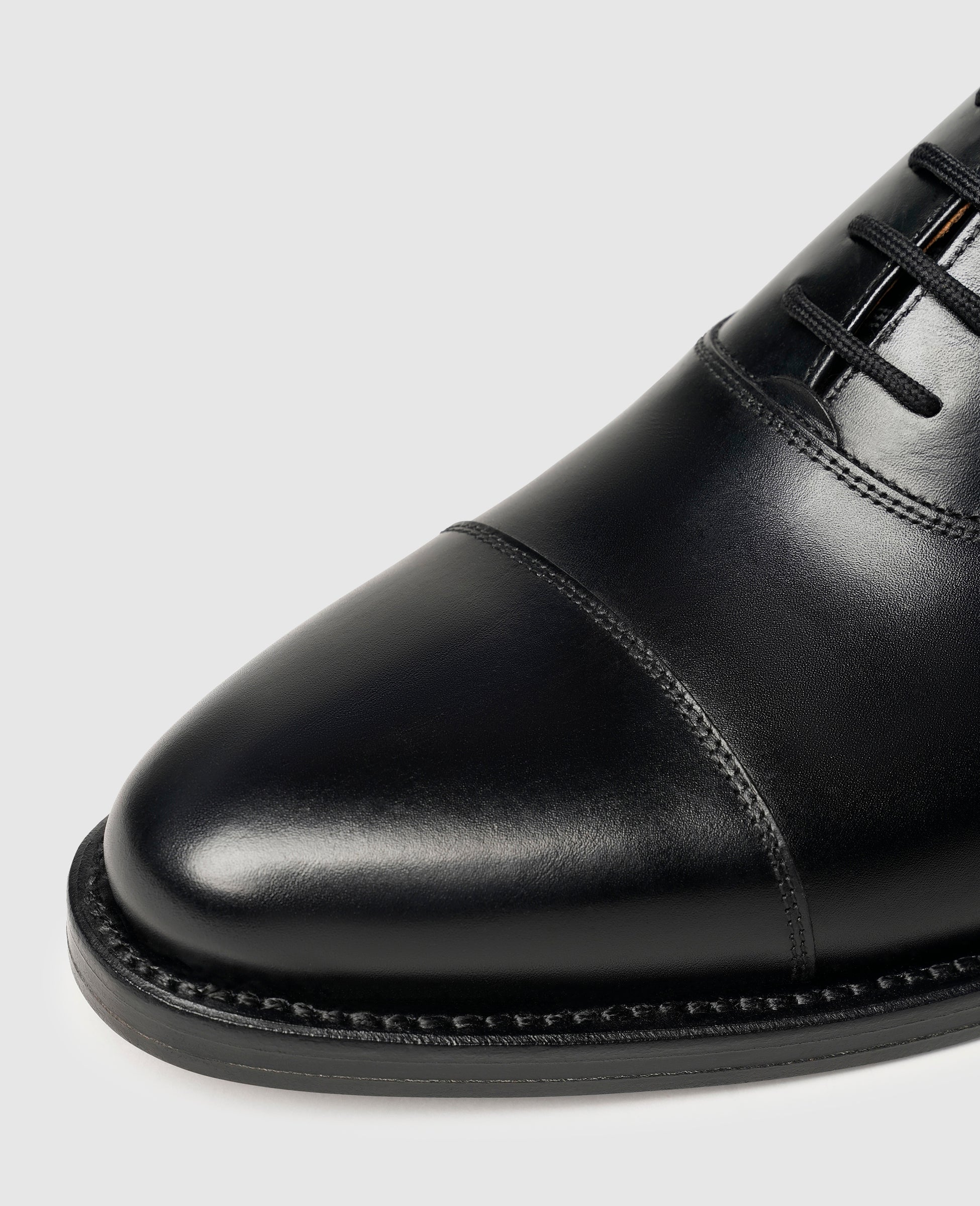 Heinrich Dinkelacker Herren Businessschuhe Milano Captoe BC - Schwarz