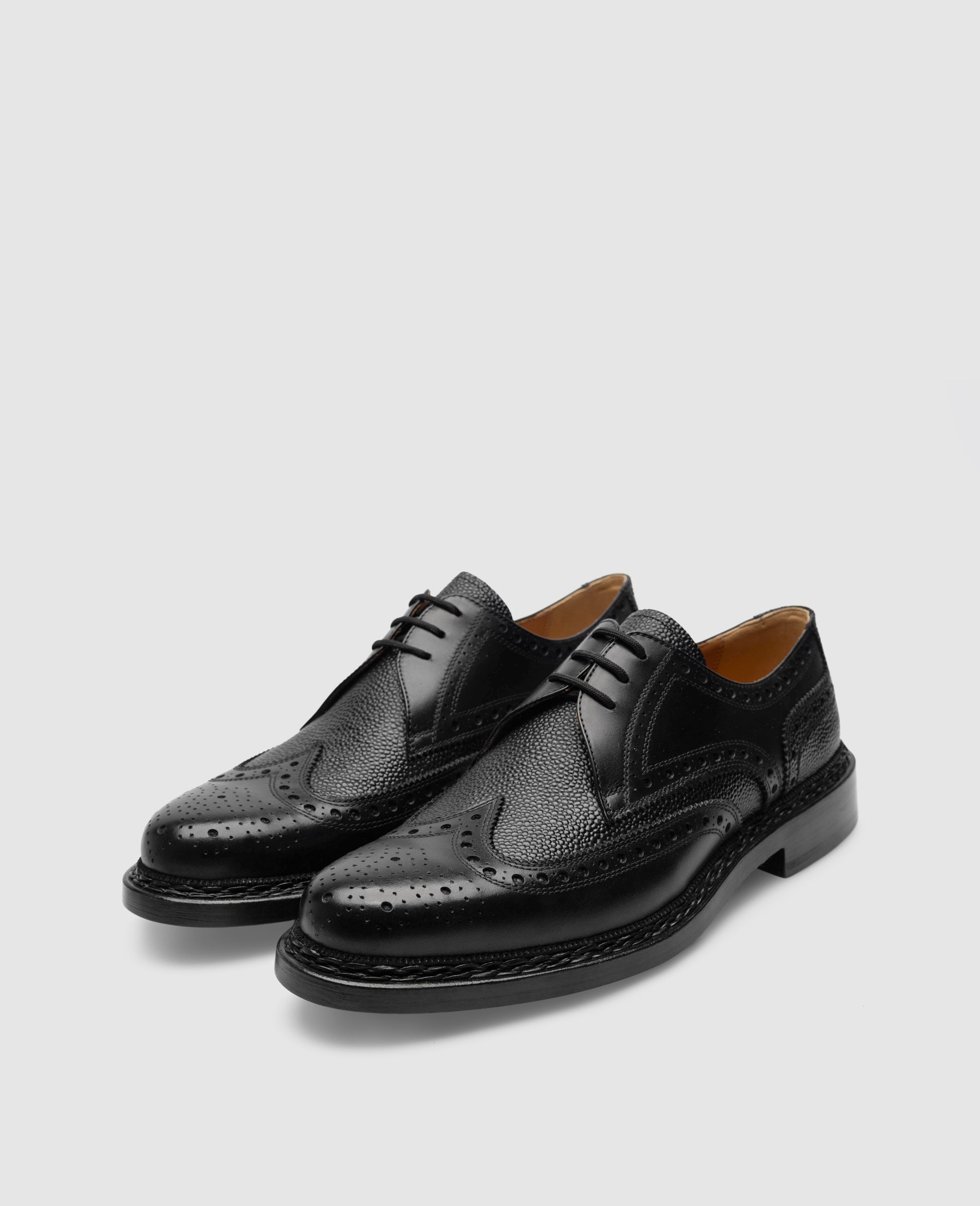 Heinrich Dinkelacker Herren Buda Full Brogue SG - Schwarz