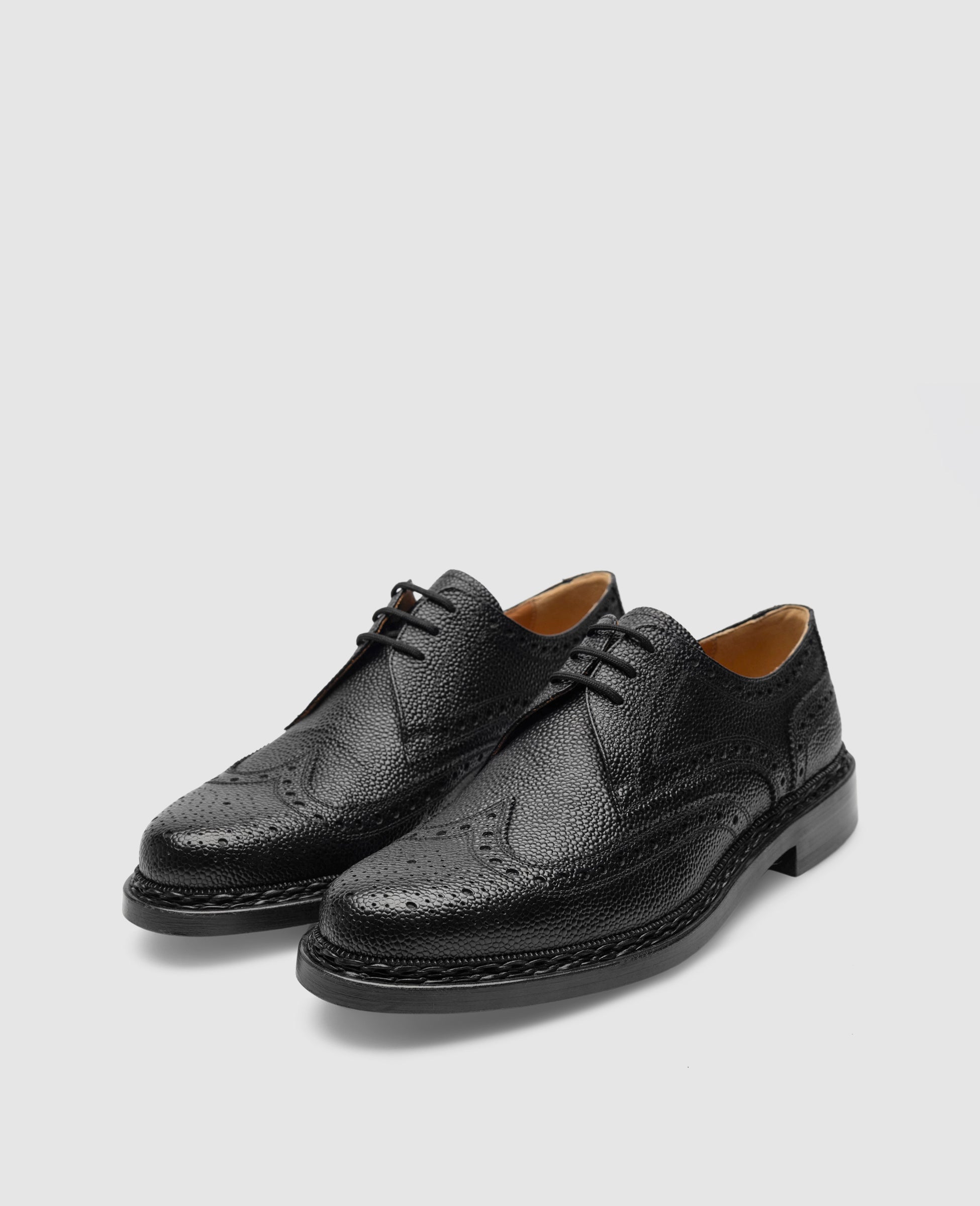 Heinrich Dinkelacker Herren Buda Full Brogue SG - Schwarz