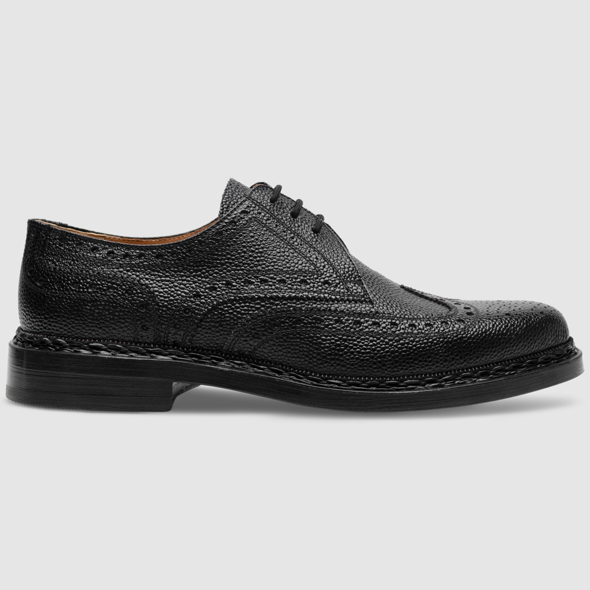 Heinrich Dinkelacker Herren Buda Full Brogue SG - Schwarz