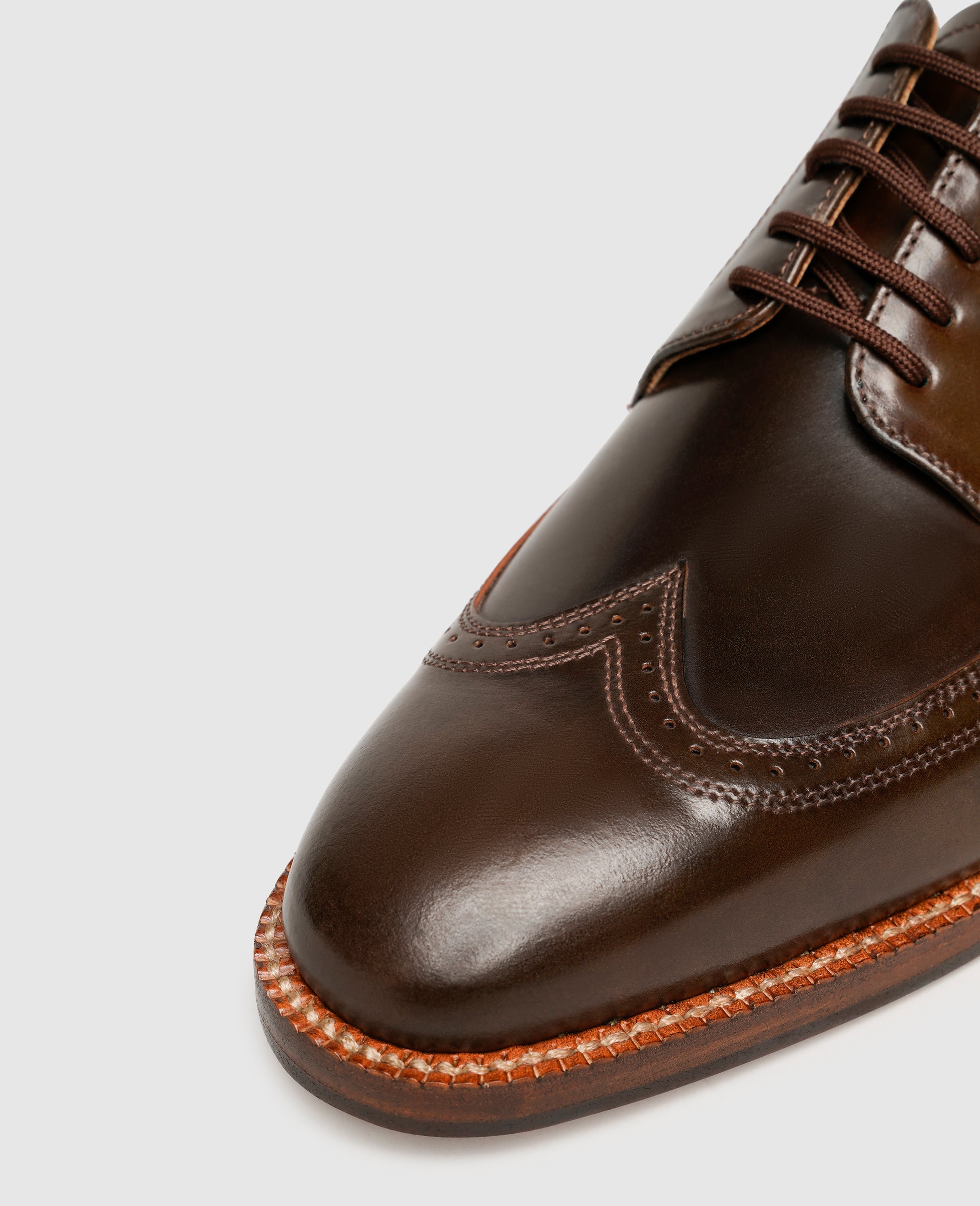 Heinrich Dinkelacker Herren Businessschuhe Luzern Full-Brogue C - Dark Cognac