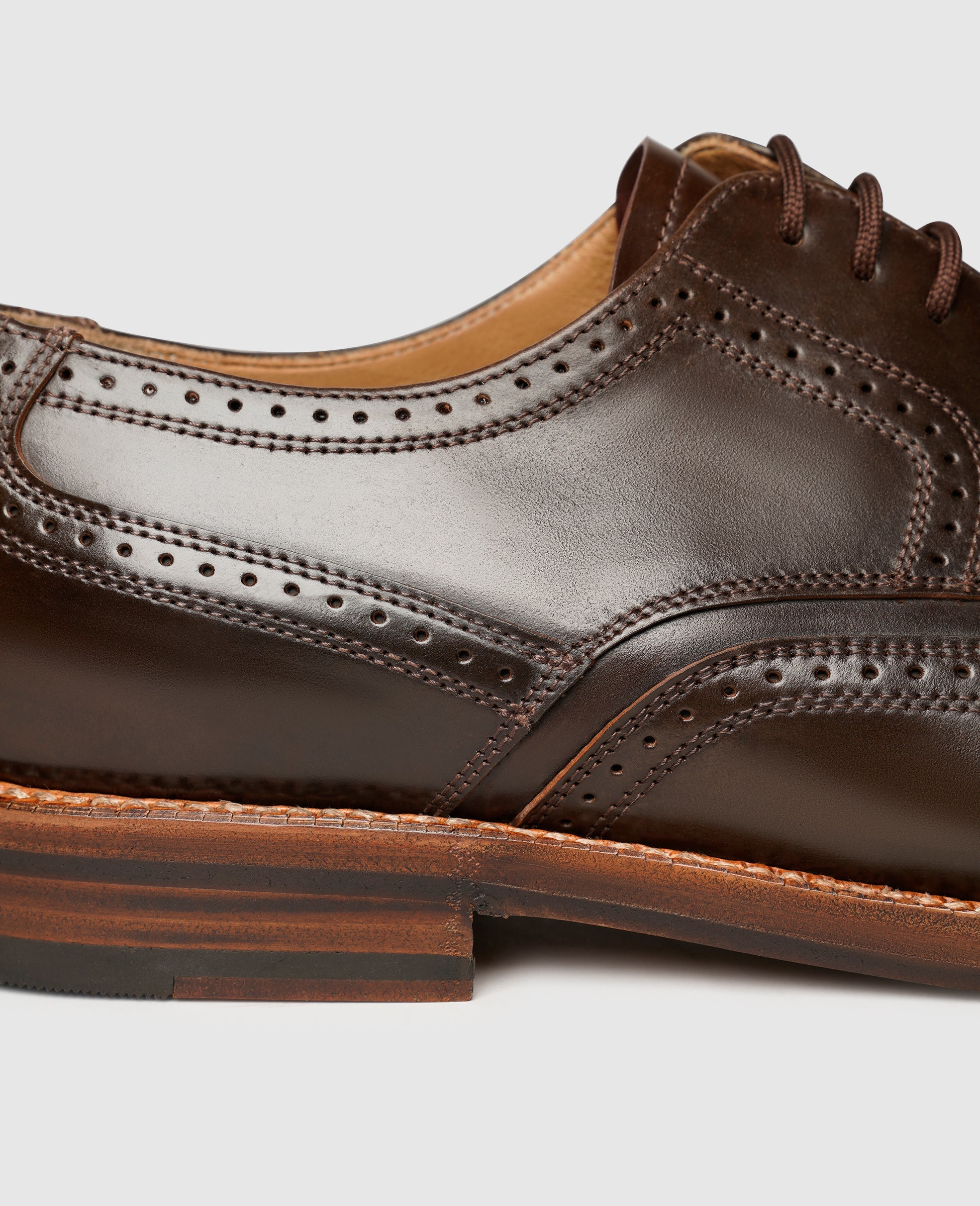 Heinrich Dinkelacker Herren Businessschuhe Luzern Full-Brogue C - Dark Cognac