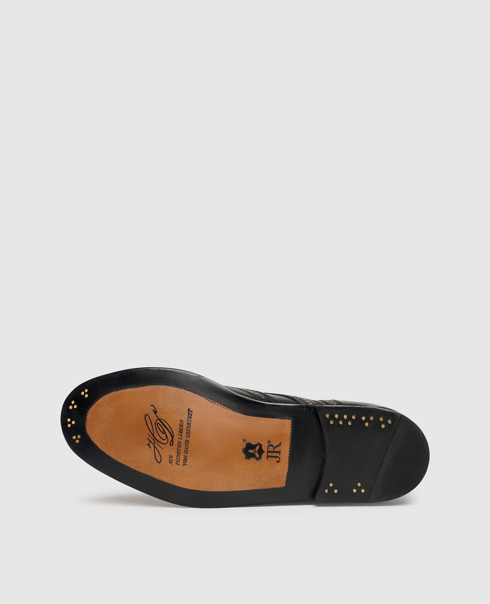 Heinrich Dinkelacker Herren Klassiker London Full-Brogue Schwarz