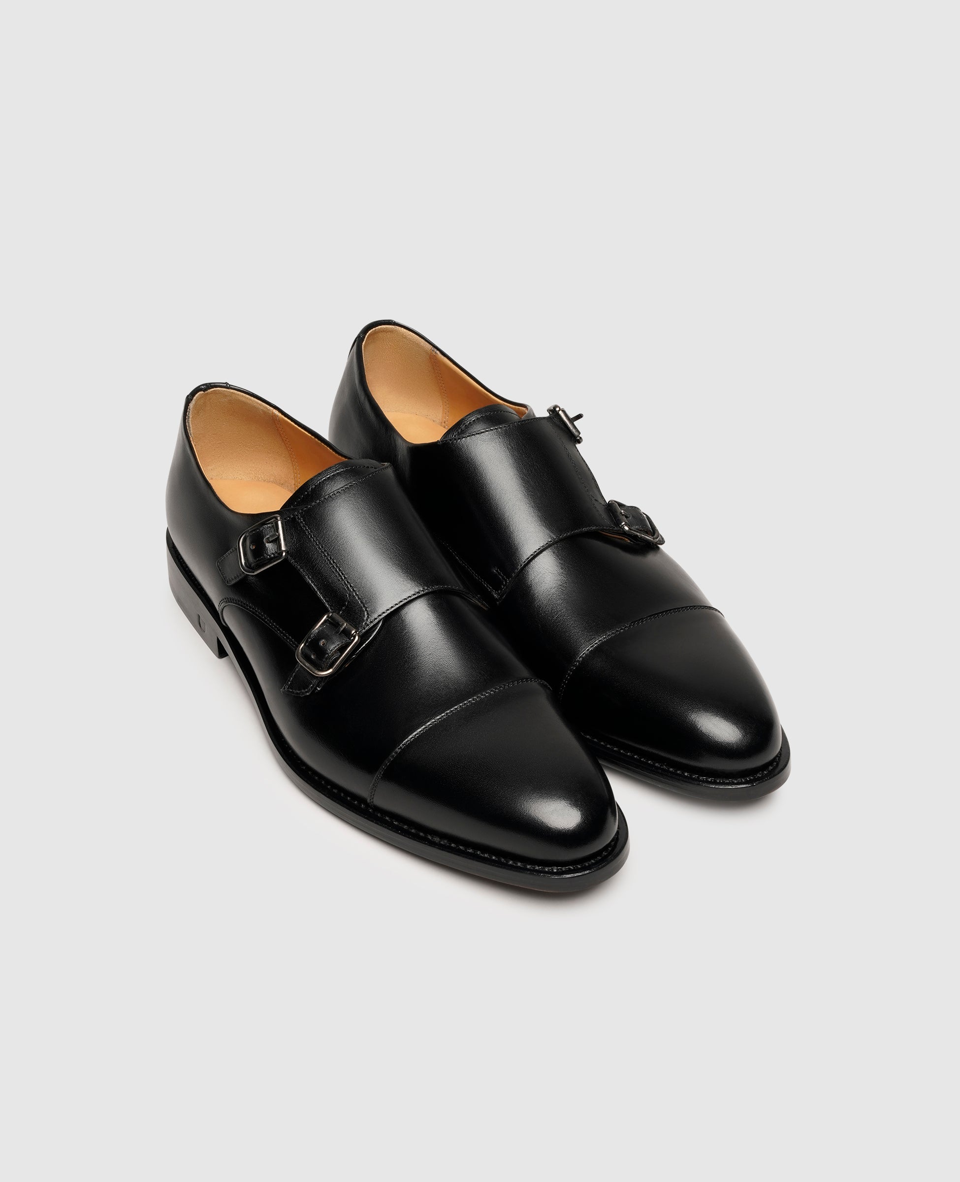Henry Stevens Herren Klassiker Marshall Captoe Schwarz
