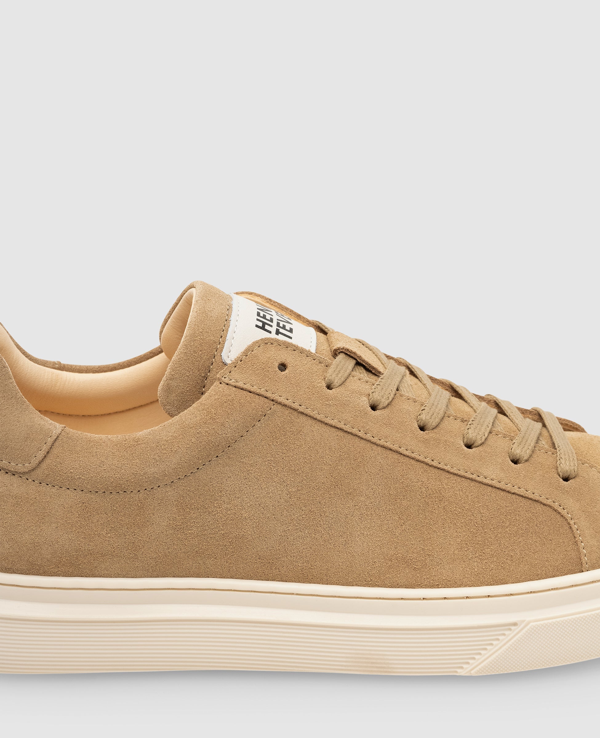 Henry Stevens Herren Sneaker Travis Plain Beige