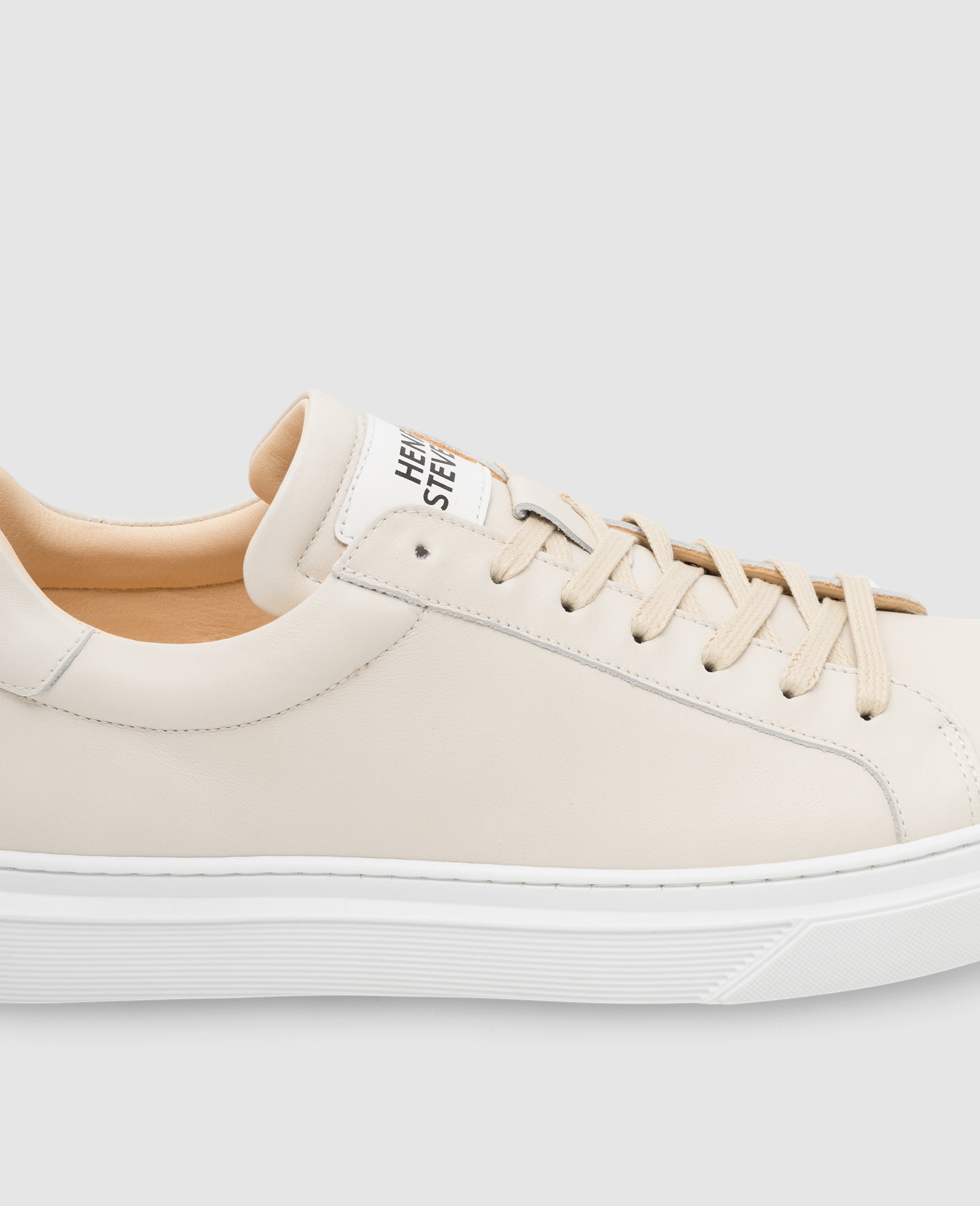 Henry Stevens Herren Sneaker Travis Plain Beige