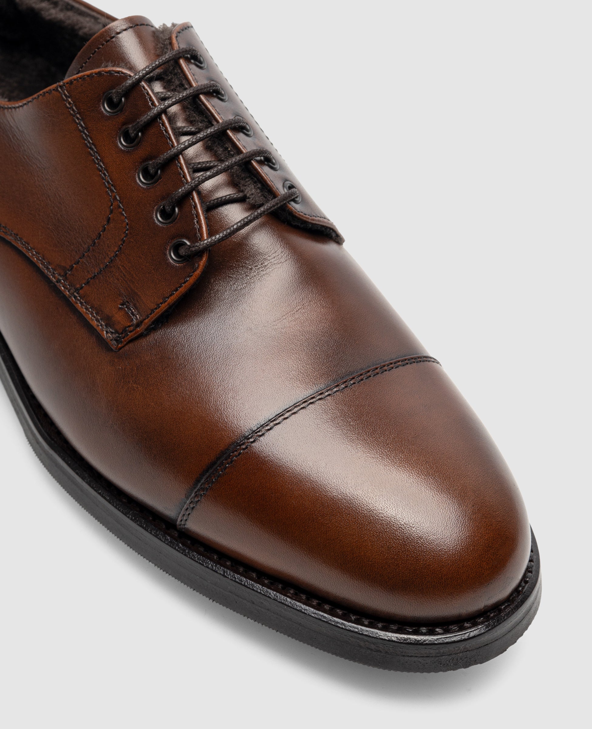Henry Stevens Herren Businessschuhe Winston CD3 - Mittelbraun