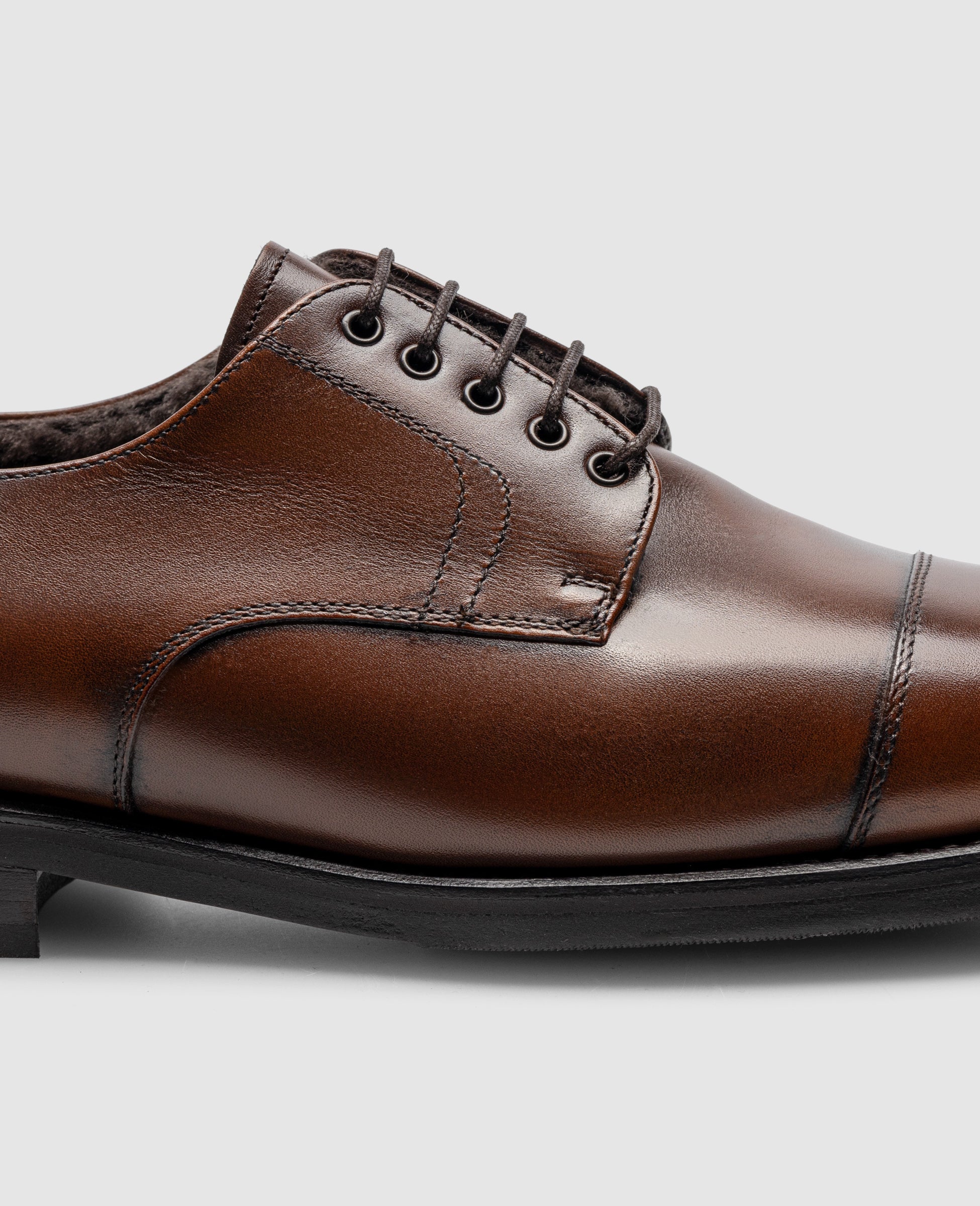 Henry Stevens Herren Businessschuhe Winston CD3 - Mittelbraun
