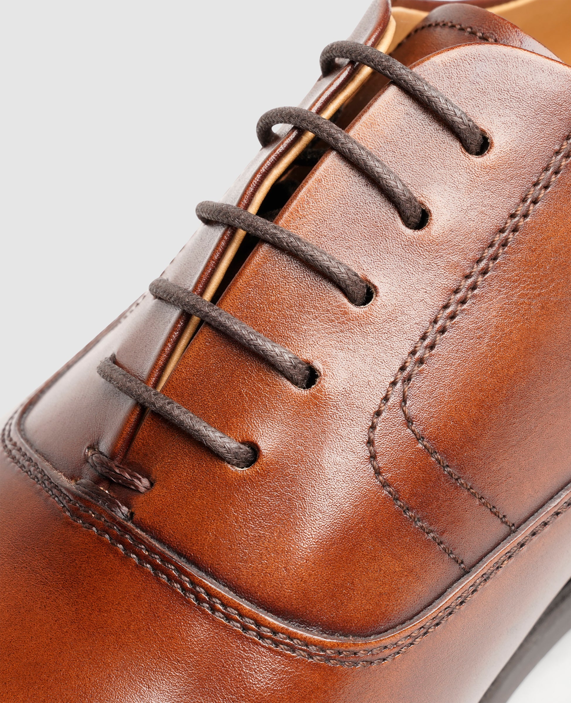 Henry Stevens Herren Businessschuhe Winston CO - Nussbraun