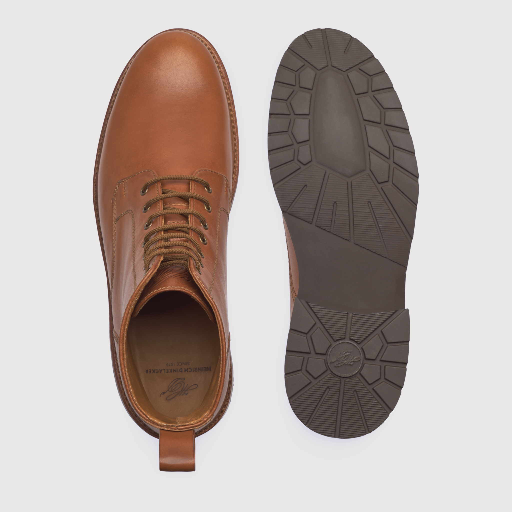 Heinrich Dinkelacker Herren Boot Buda Plain Braun
