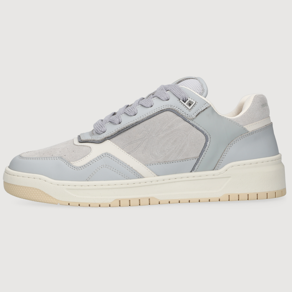 Heinrich Dinkelacker Herren Sneaker Los Angeles Plain Grau