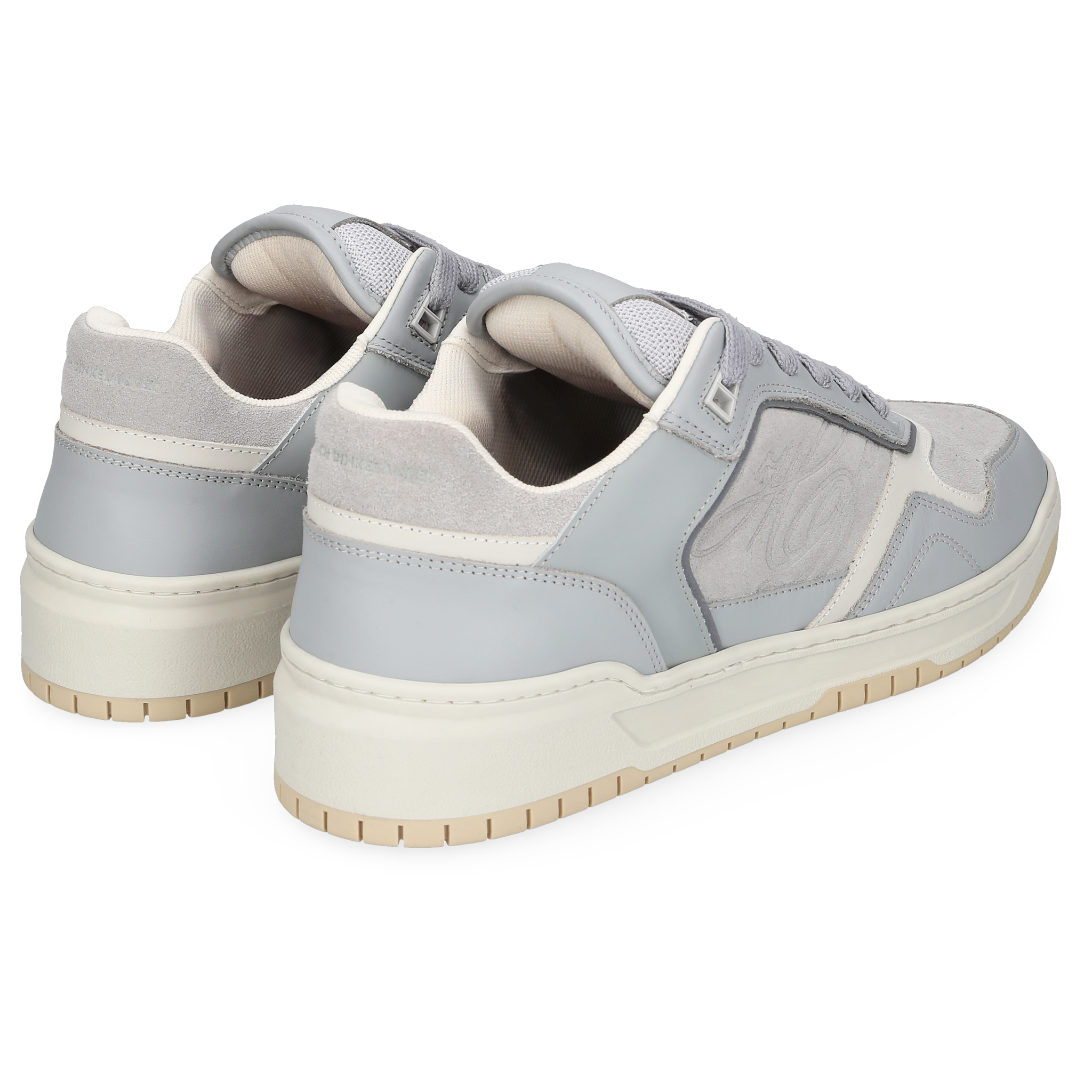 Heinrich Dinkelacker Herren Sneaker Los Angeles Plain Grau