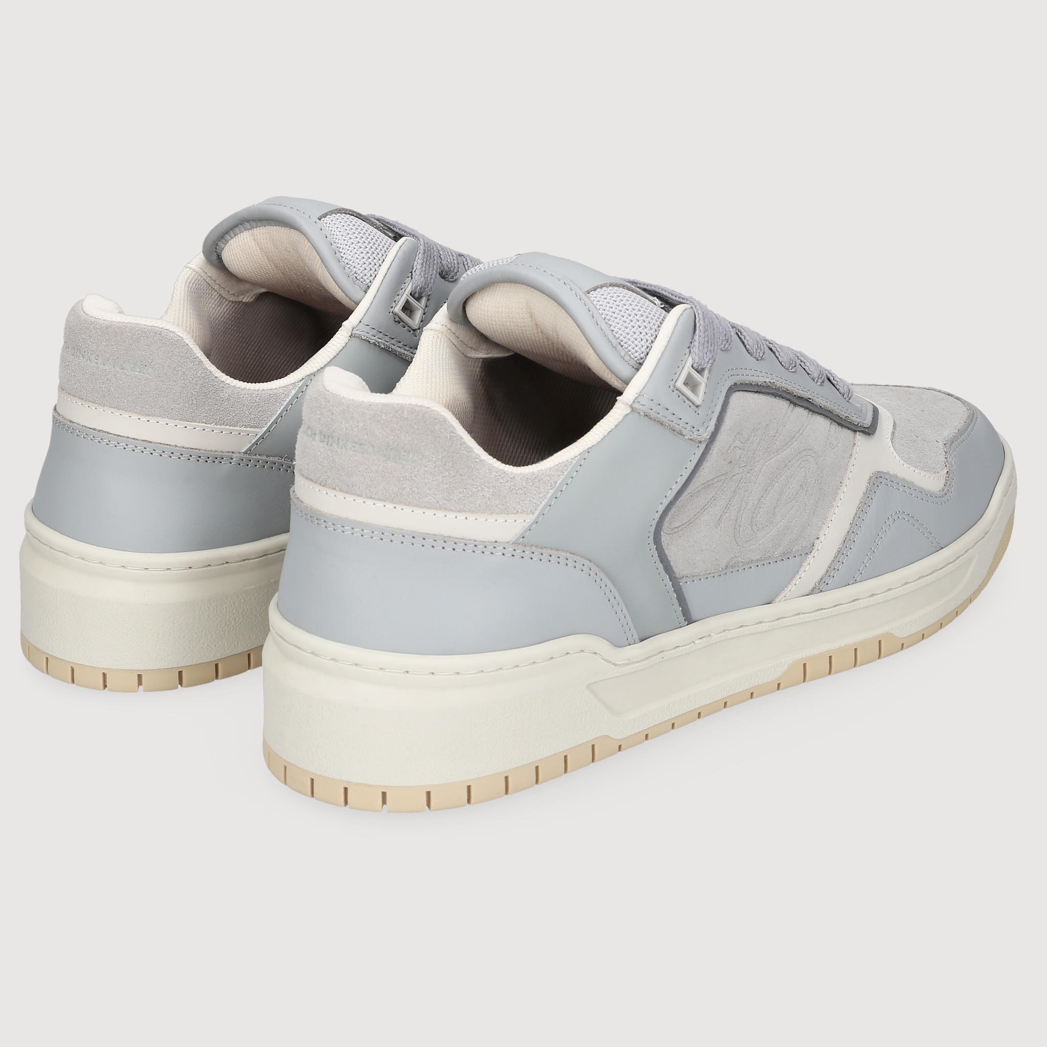 Heinrich Dinkelacker Herren Sneaker Los Angeles Plain Grau