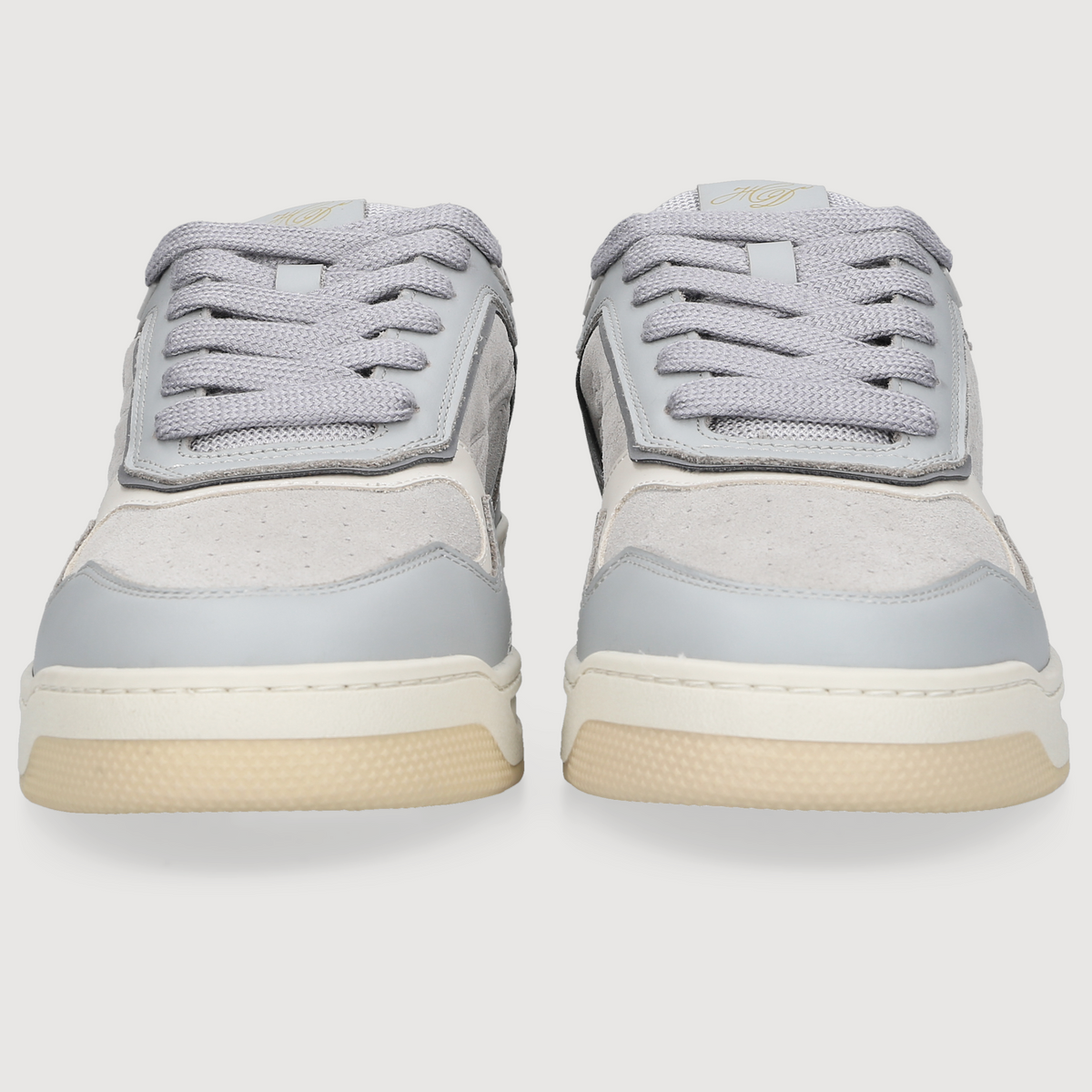 Heinrich Dinkelacker Men's Sneaker Los Angeles Plain Grey