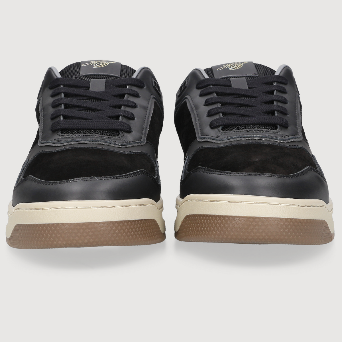 Heinrich Dinkelacker Herren Sneaker Los Angeles Plain Schwarz