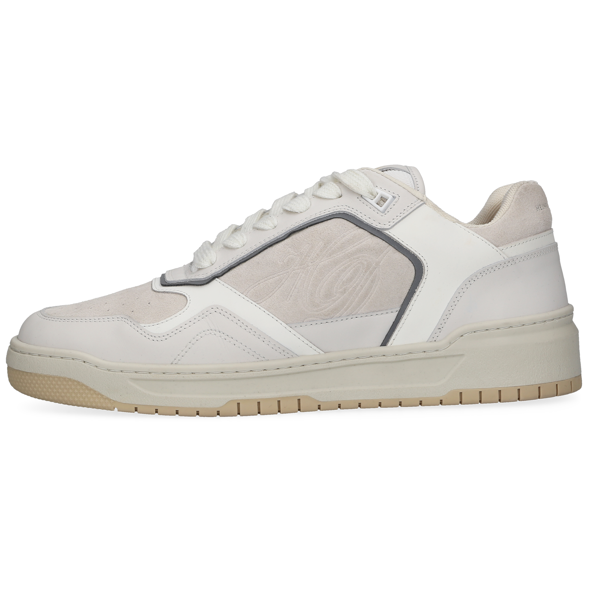 Heinrich Dinkelacker Herren Sneaker Los Angeles Plain Weiß