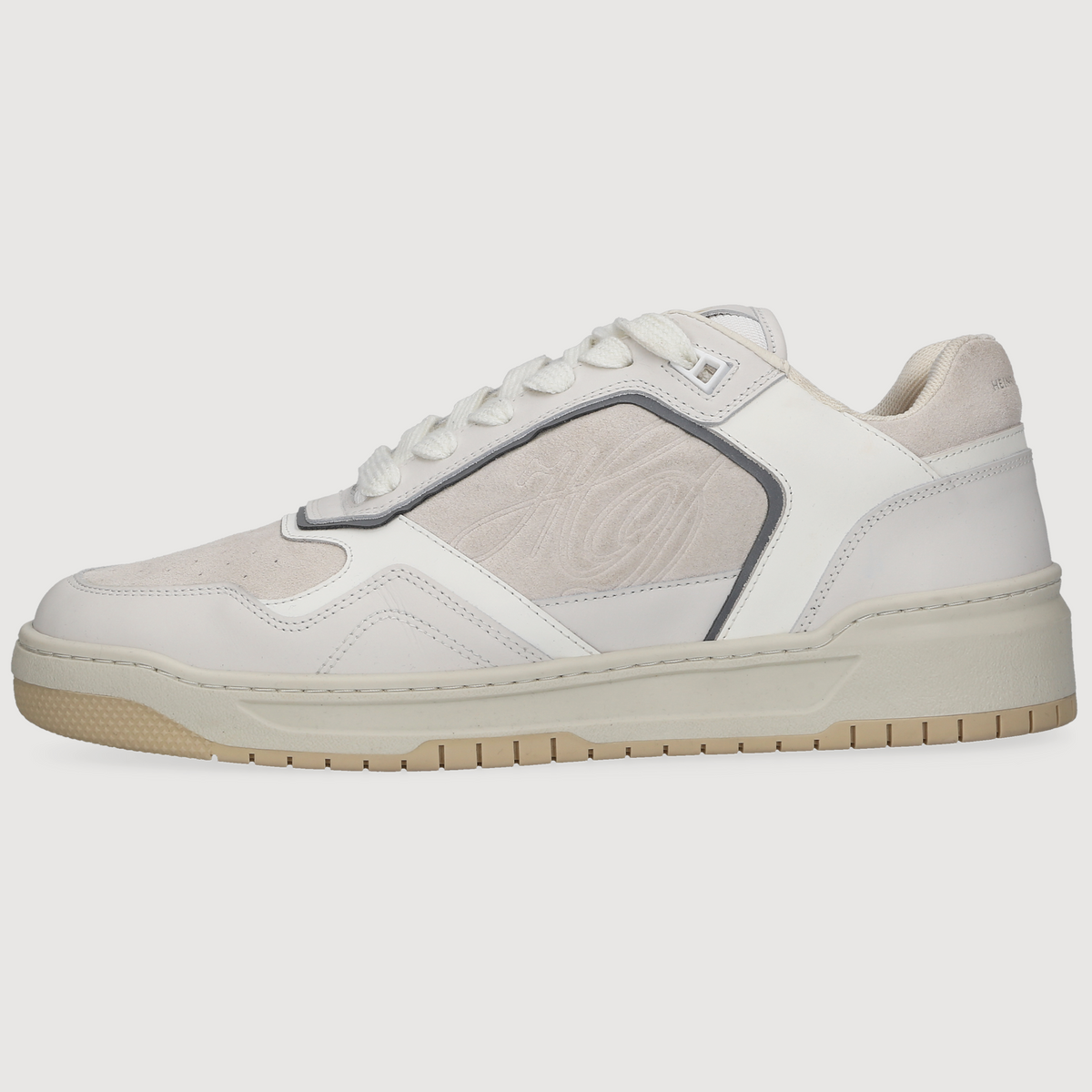 Heinrich Dinkelacker Herren Sneaker Los Angeles Plain Weiß