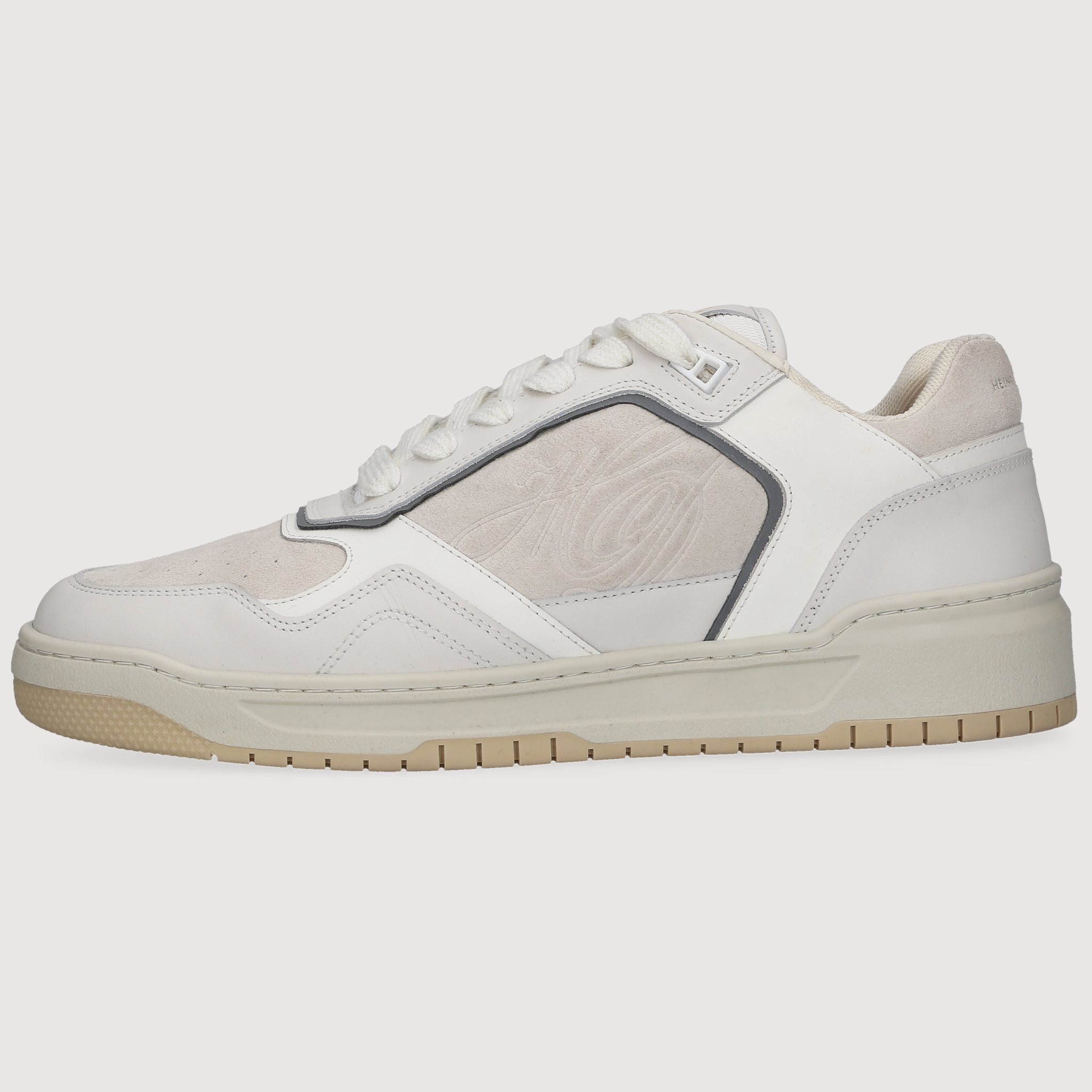 Heinrich Dinkelacker Herren Sneaker Los Angeles Plain Weiß
