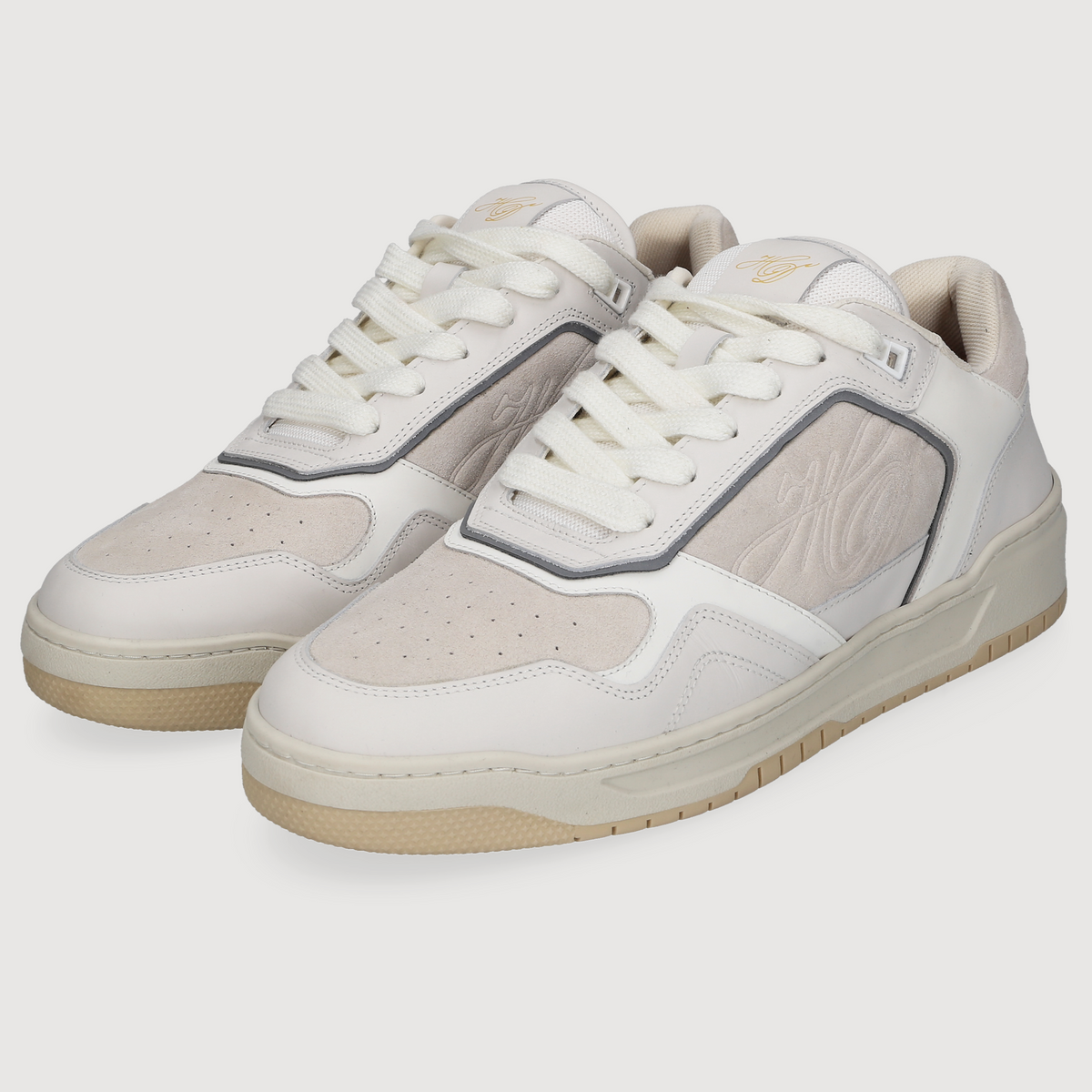 Heinrich Dinkelacker Men's Sneaker Los Angeles Plain White