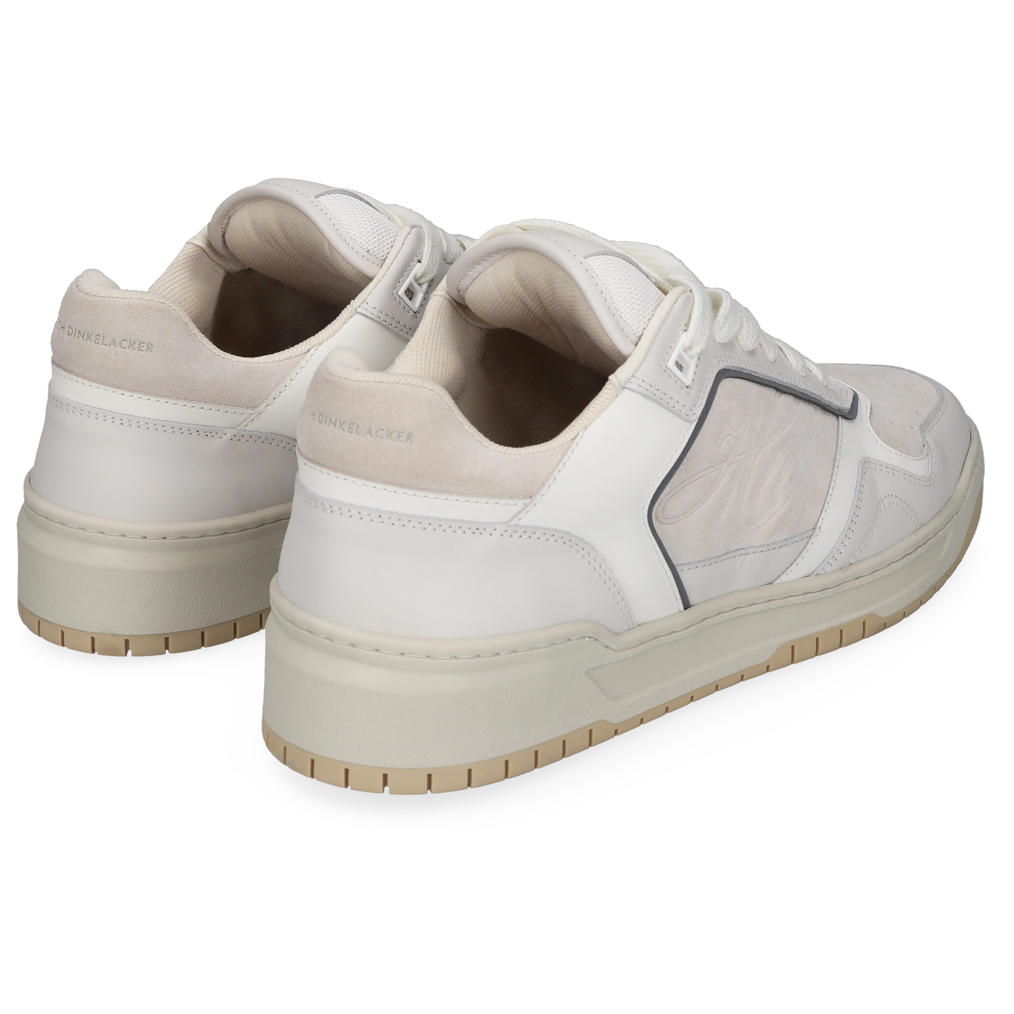 Heinrich Dinkelacker Herren Sneaker Los Angeles Plain Weiß