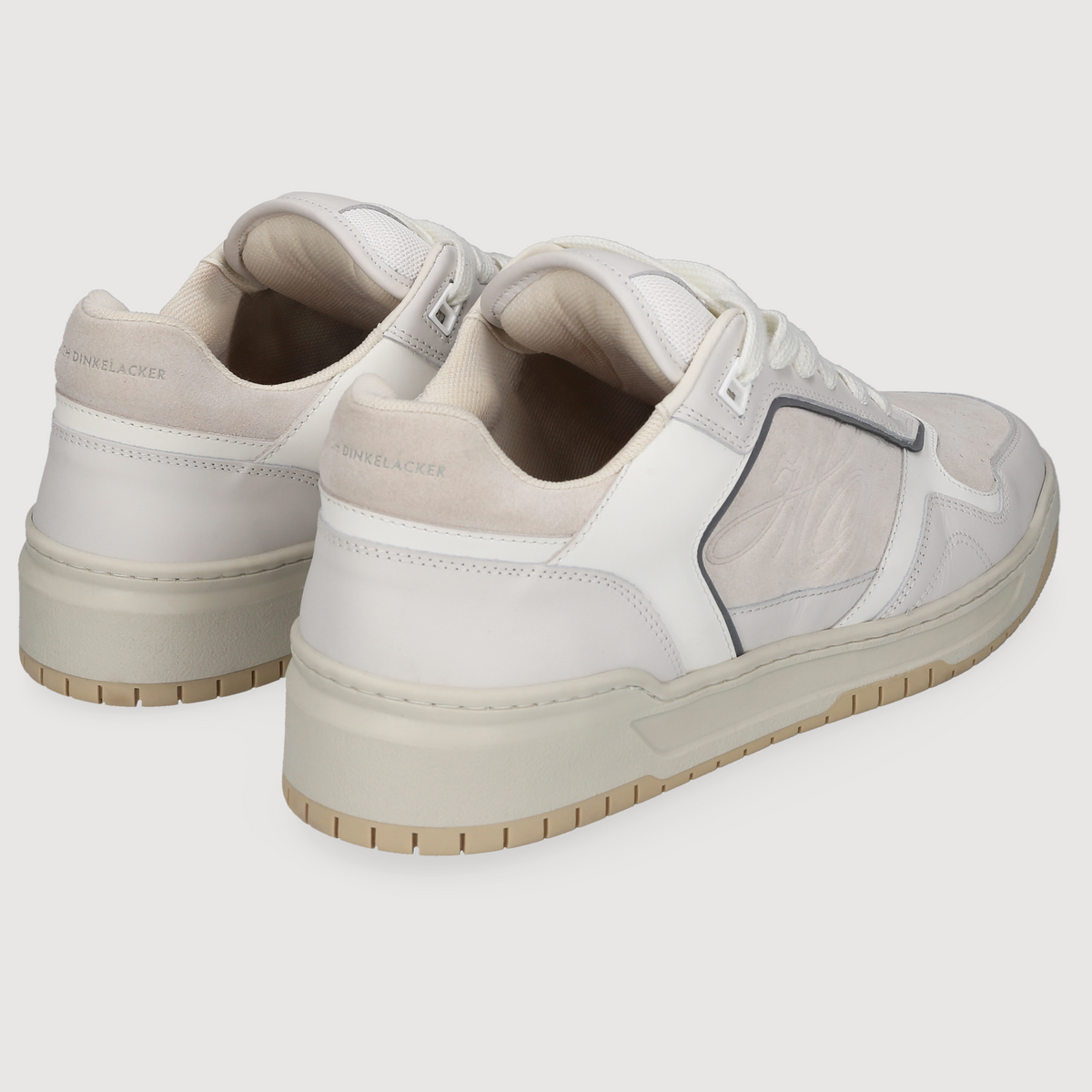 Heinrich Dinkelacker Herren Sneaker Los Angeles Plain Weiß