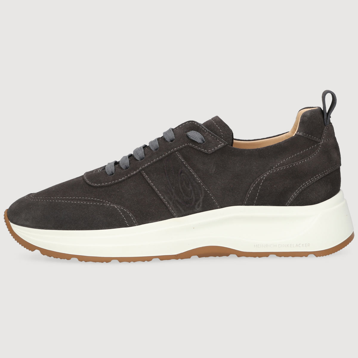 Heinrich Dinkelacker Herren Sneaker Toronto Plain Dunkelgrau