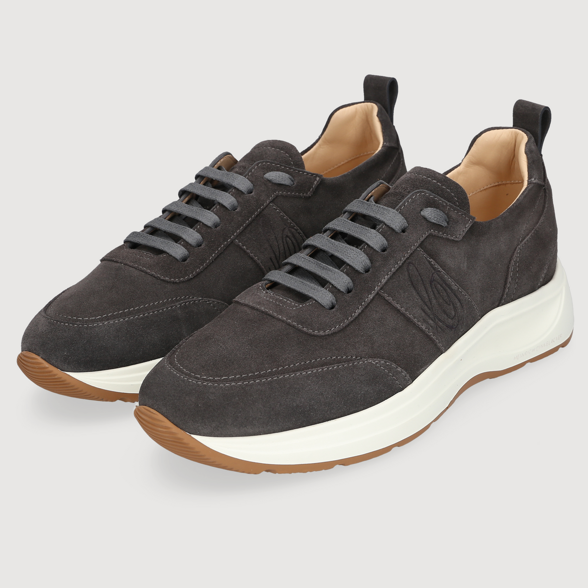 Heinrich Dinkelacker Herren Sneaker Toronto Plain Dunkelgrau