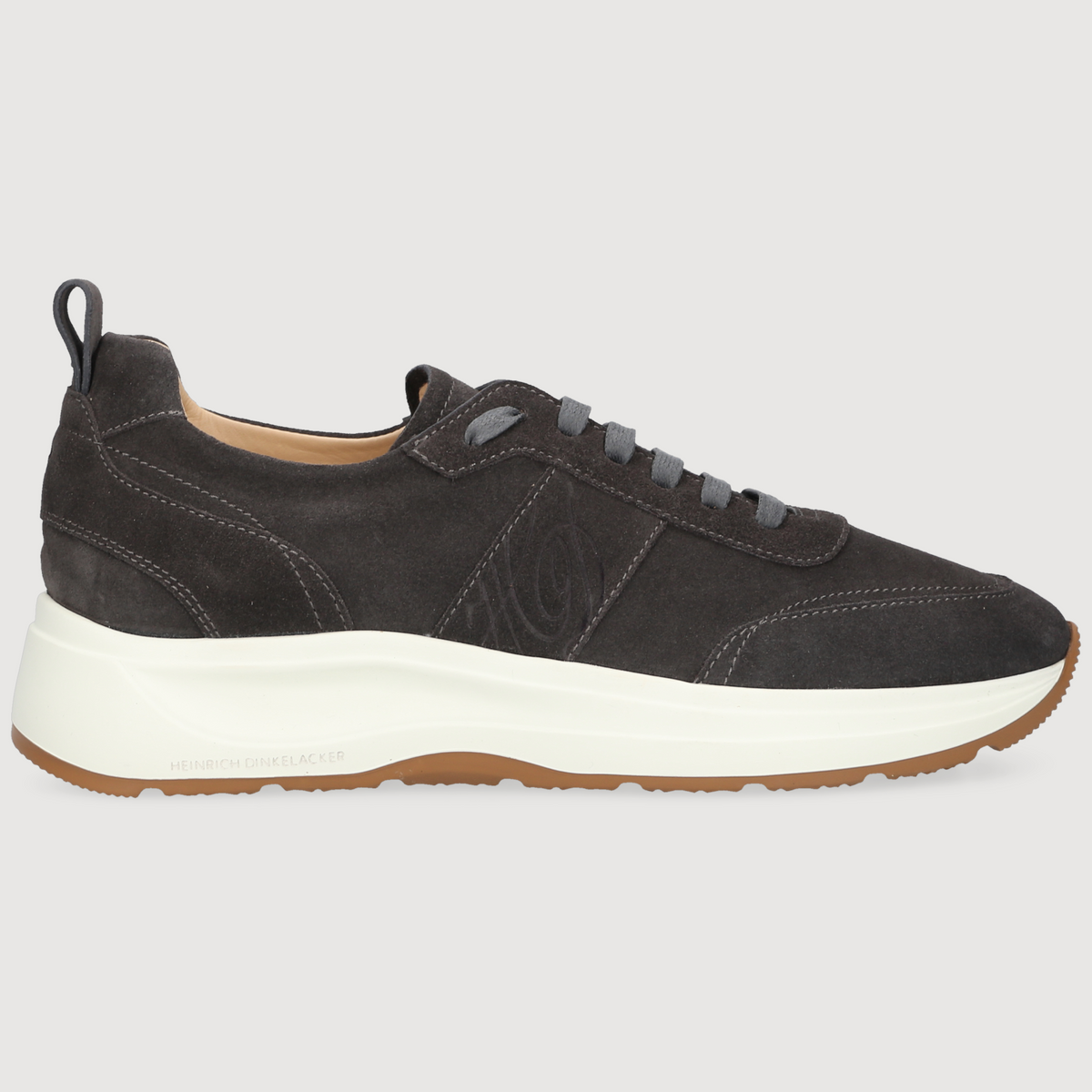 Heinrich Dinkelacker Herren Sneaker Toronto Plain Dunkelgrau