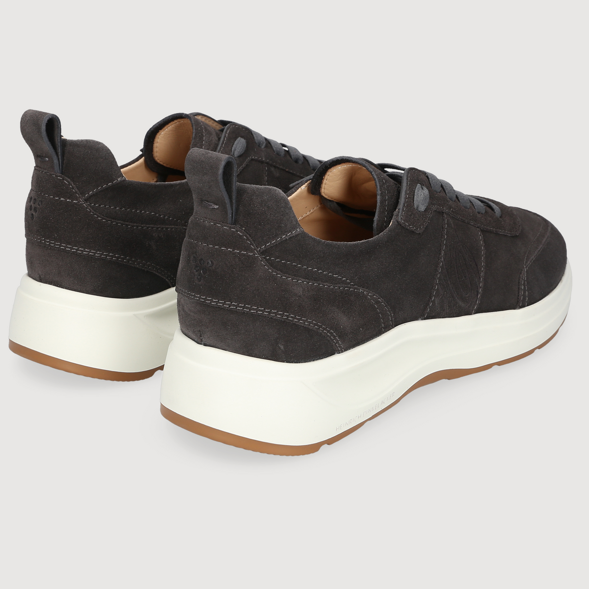 Heinrich Dinkelacker Herren Sneaker Toronto Plain Dunkelgrau