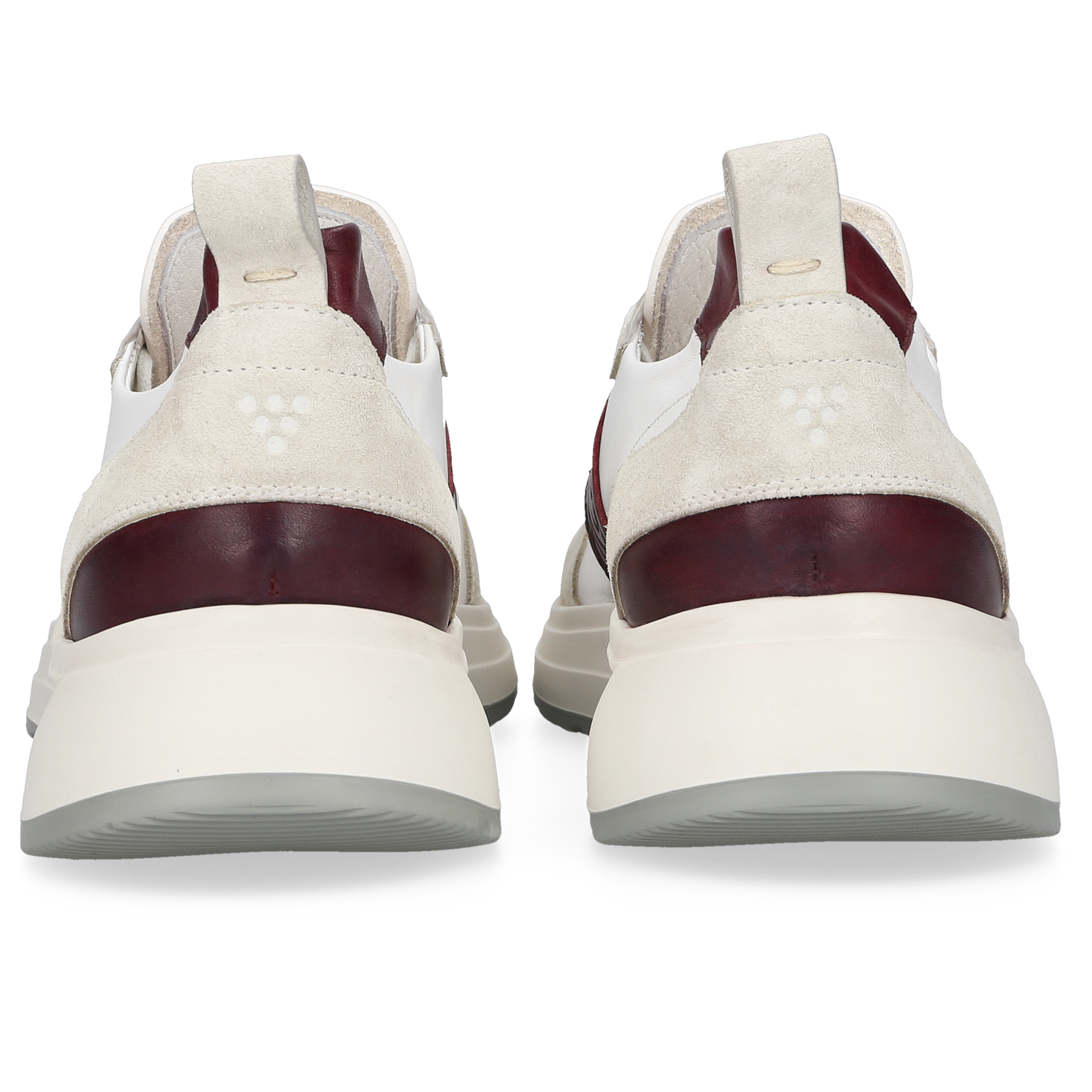 Heinrich Dinkelacker Herren Sneaker Toronto Plain Weiß/Bordo