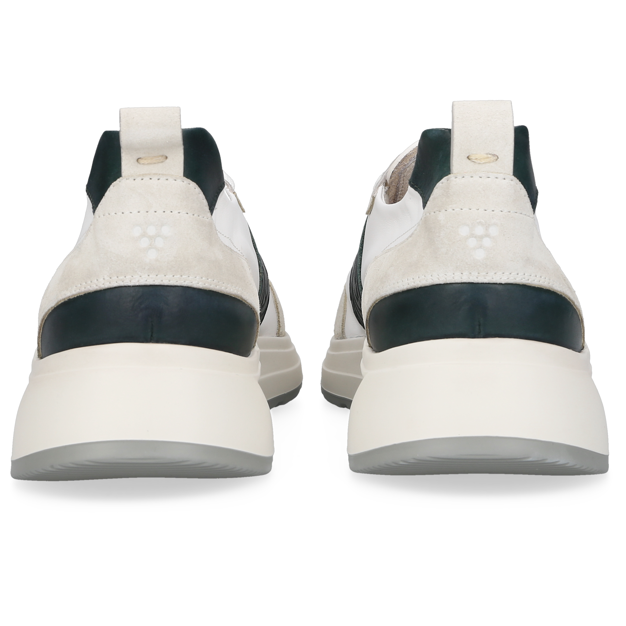 Heinrich Dinkelacker Herren Sneaker Toronto Plain Weiß/Petrol