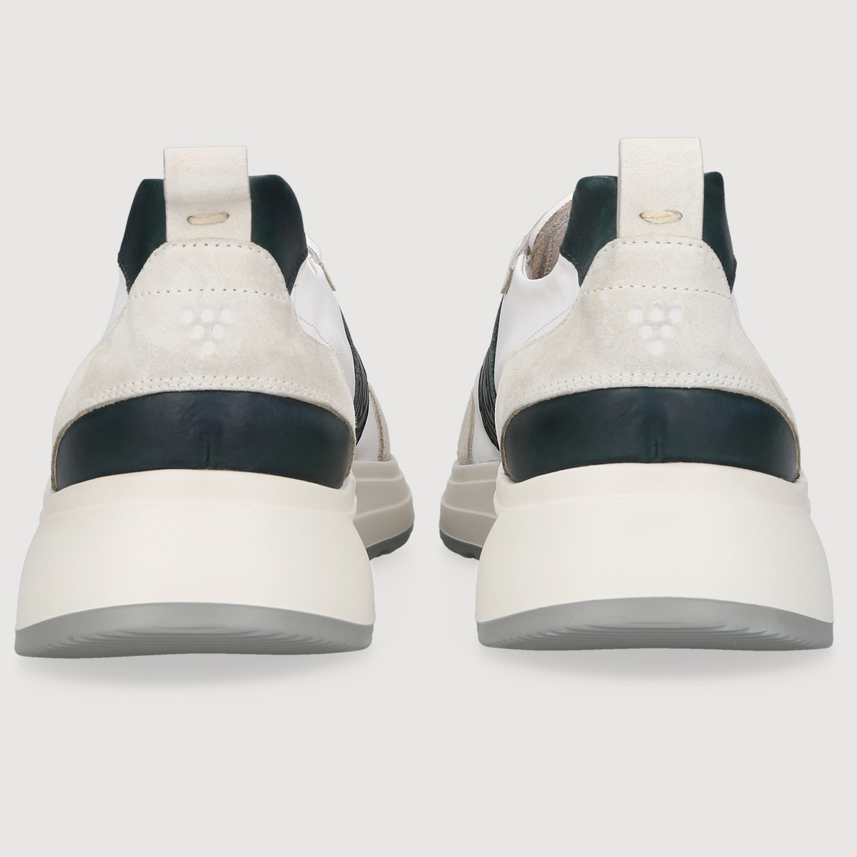 Heinrich Dinkelacker Herren Sneaker Toronto Plain Weiß/Petrol