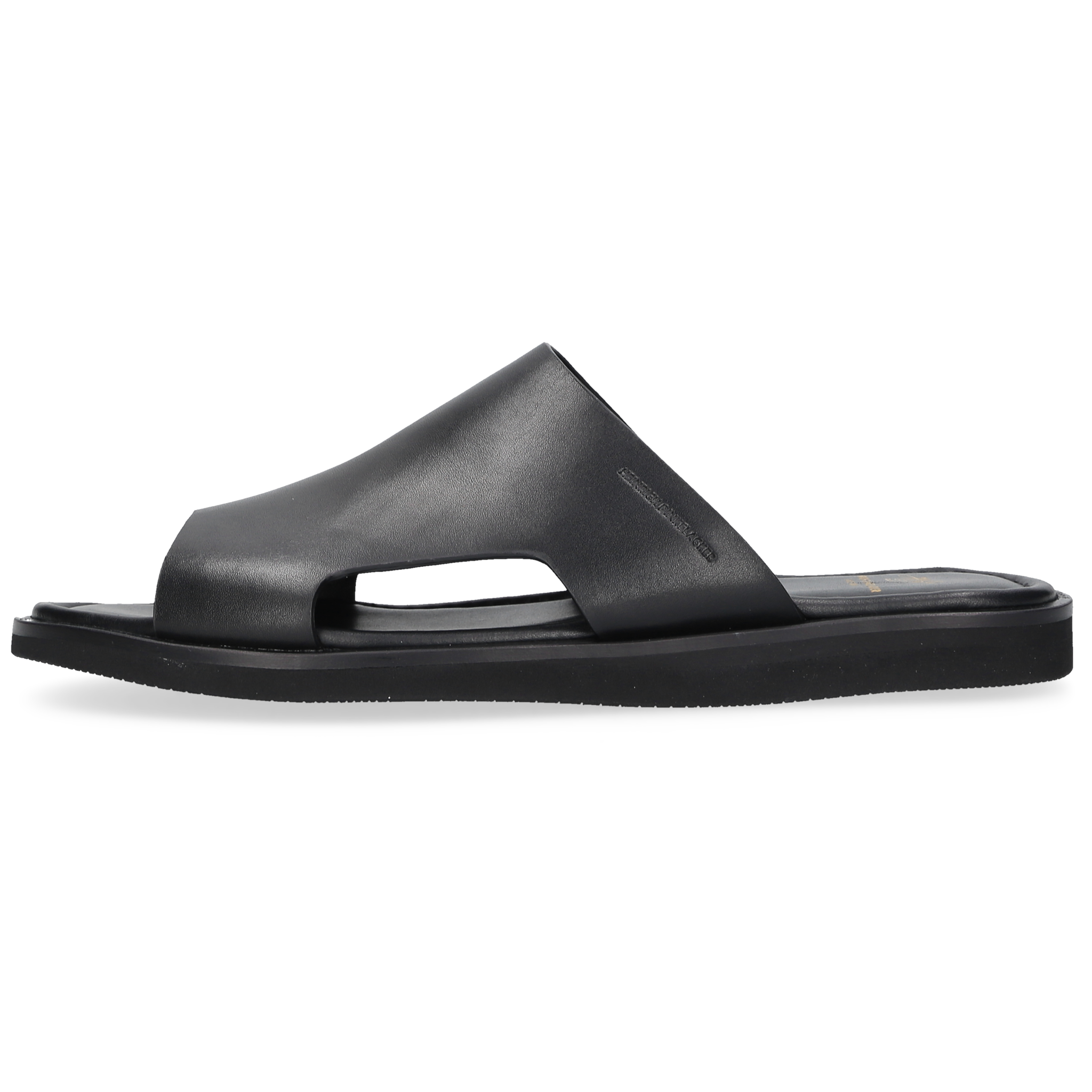 Heinrich Dinkelacker Herren Sandale Garda Plain Schwarz