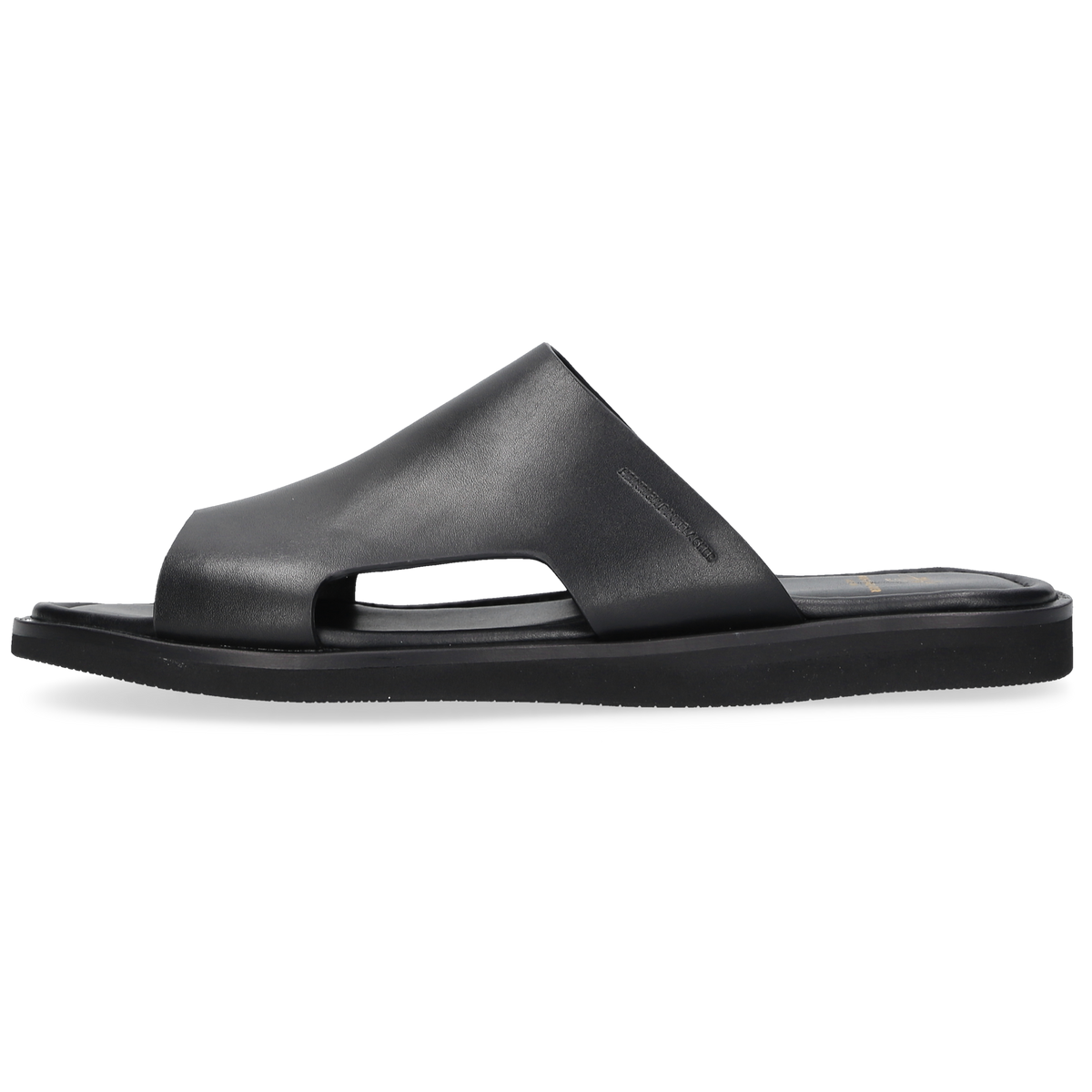 Heinrich Dinkelacker Herren Sandale Garda Plain Schwarz