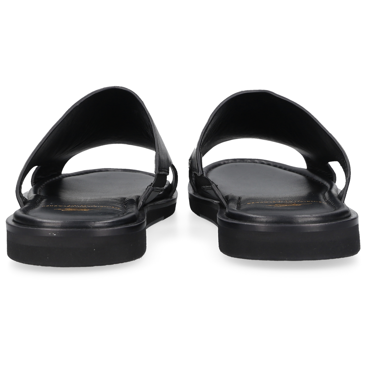 Heinrich Dinkelacker Herren Sandale Garda Plain Schwarz