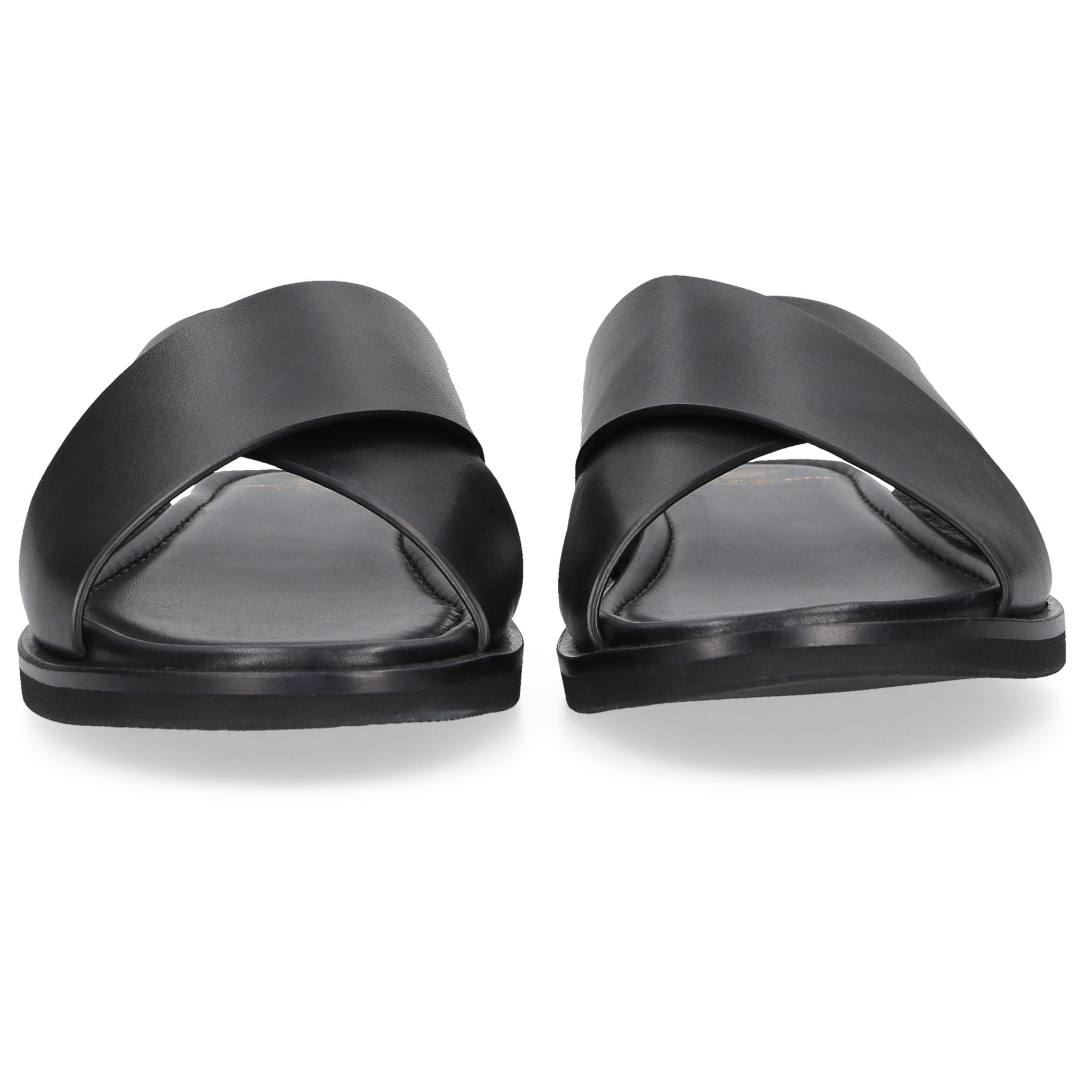 Heinrich Dinkelacker Herren Sandale Garda Plain Schwarz