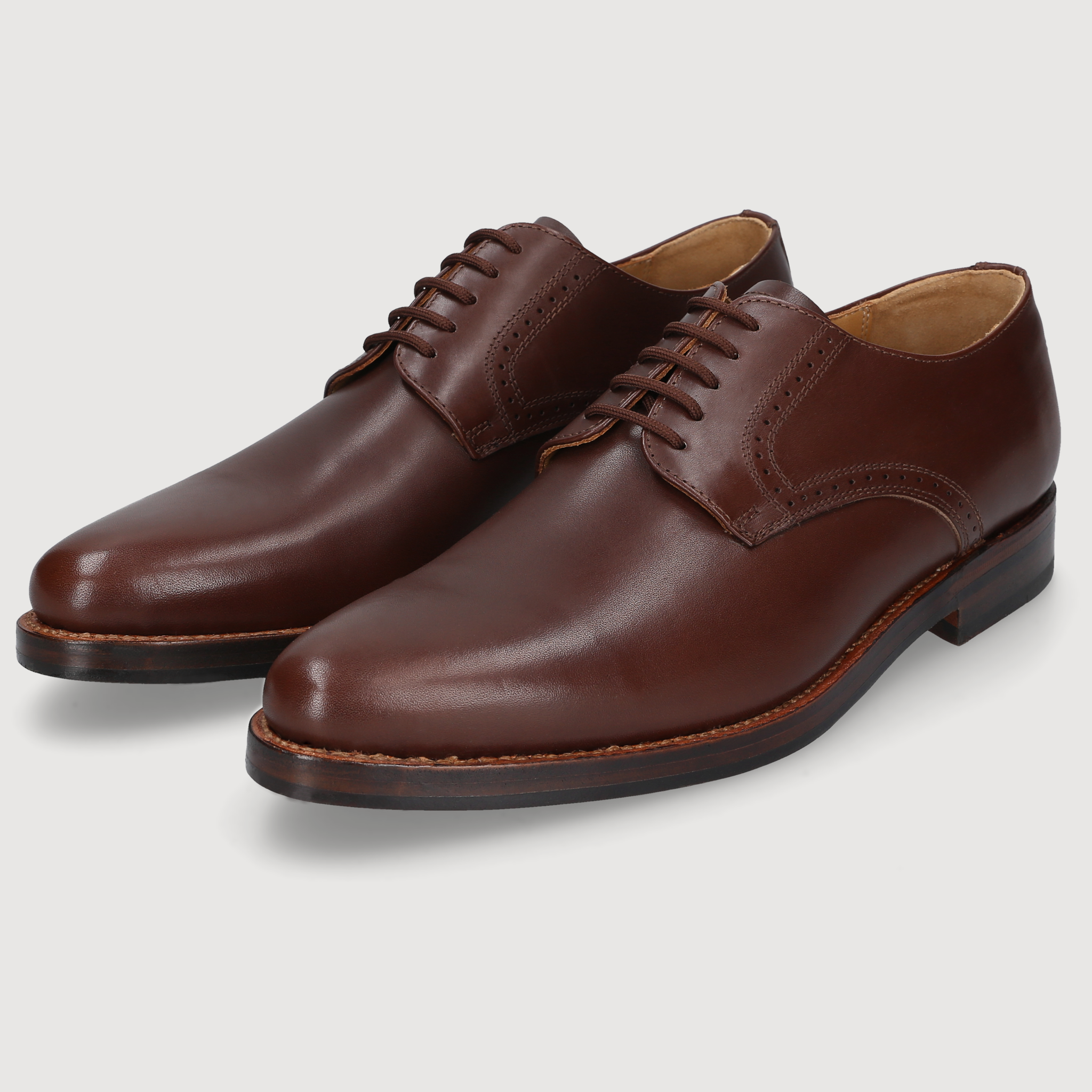 Heinrich Dinkelacker Herren Klassiker Milano Plain Dunkelbraun