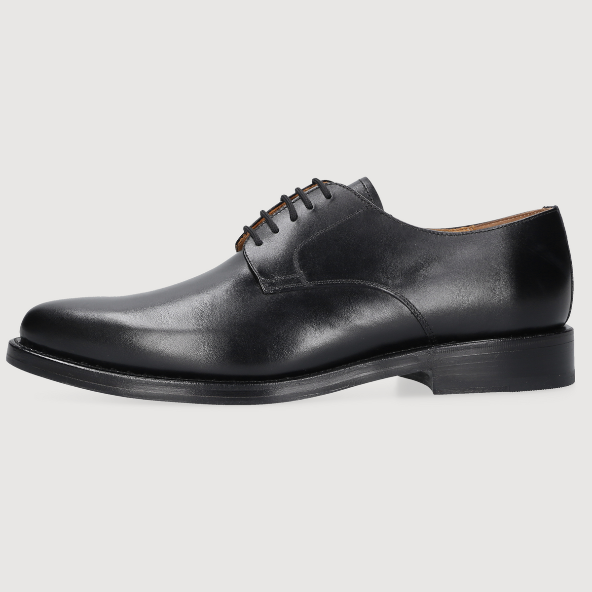 Heinrich Dinkelacker Herren Klassiker Milano Plain Schwarz