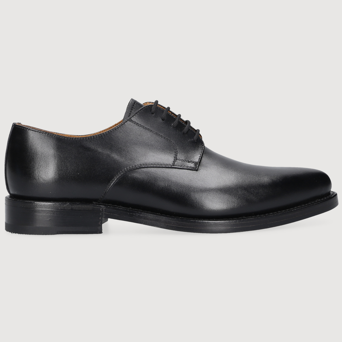 Heinrich Dinkelacker Herren Klassiker Milano Plain Schwarz