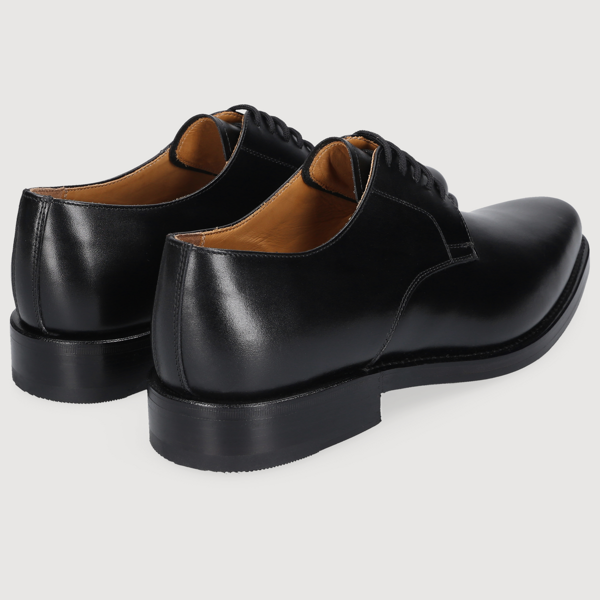 Heinrich Dinkelacker Herren Klassiker Milano Plain Schwarz