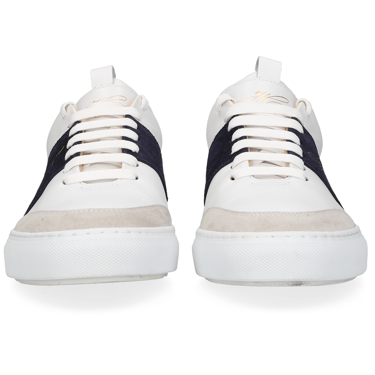 Heinrich Dinkelacker Men's Sneaker Turin Plain White/Navy