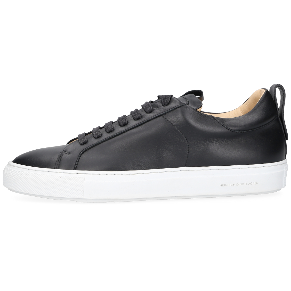 Heinrich Dinkelacker Men's Sneaker Turin Plain Black