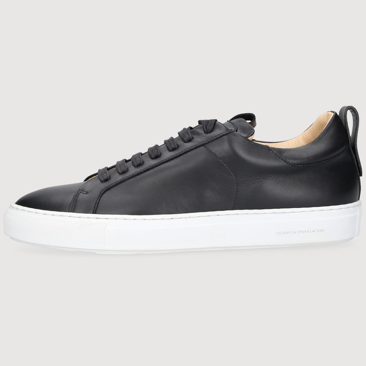 Heinrich Dinkelacker Herren Sneaker Turin Plain Schwarz