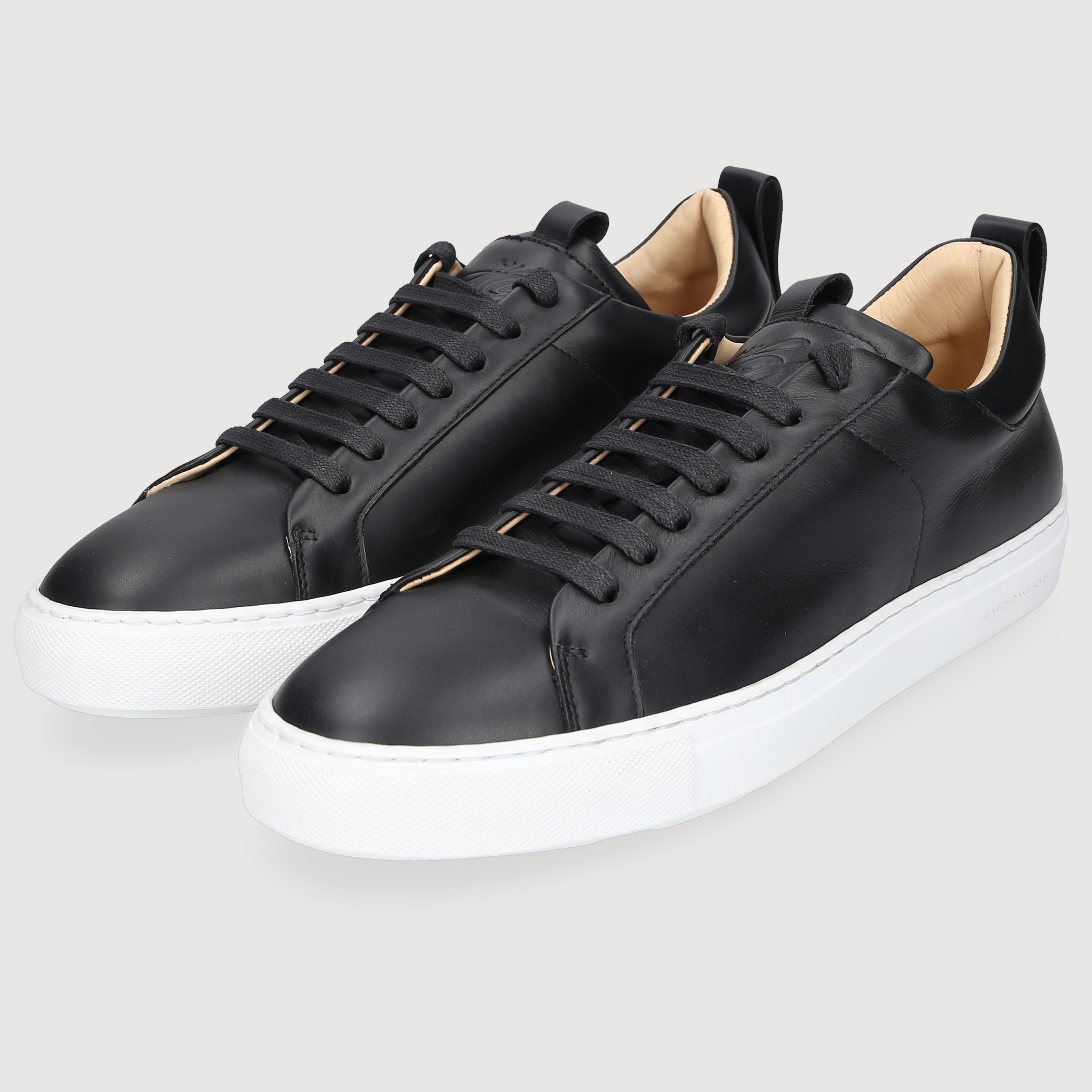 Heinrich Dinkelacker Men's Sneaker Turin Plain Black