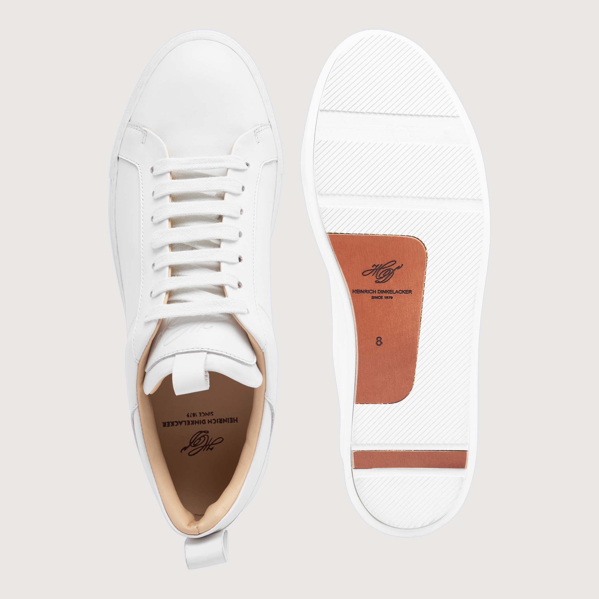 Heinrich Dinkelacker Herren Sneaker Turin Court Sneaker NP - Weiß