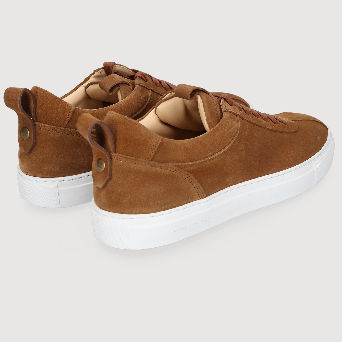 Heinrich Dinkelacker Herren Sneaker Turin Plain Braun