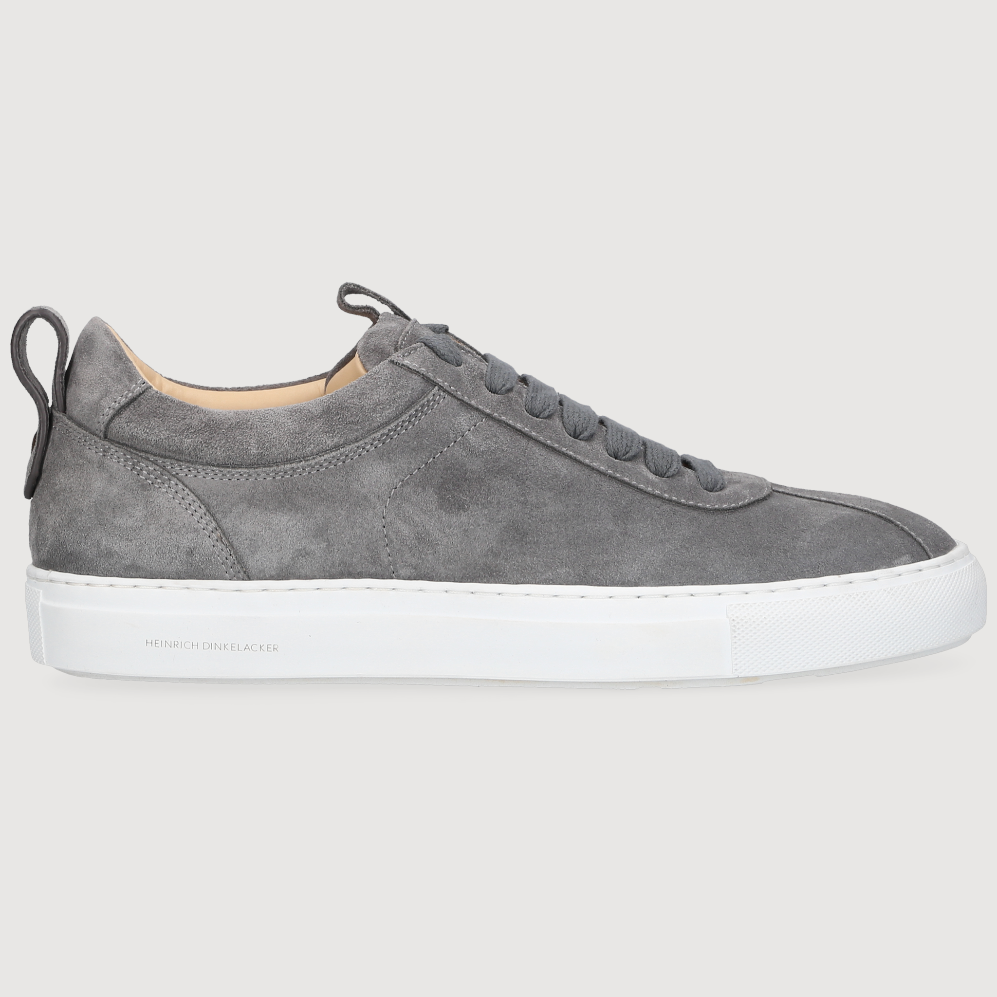 Heinrich Dinkelacker Men's Sneaker Turin Plain Grey