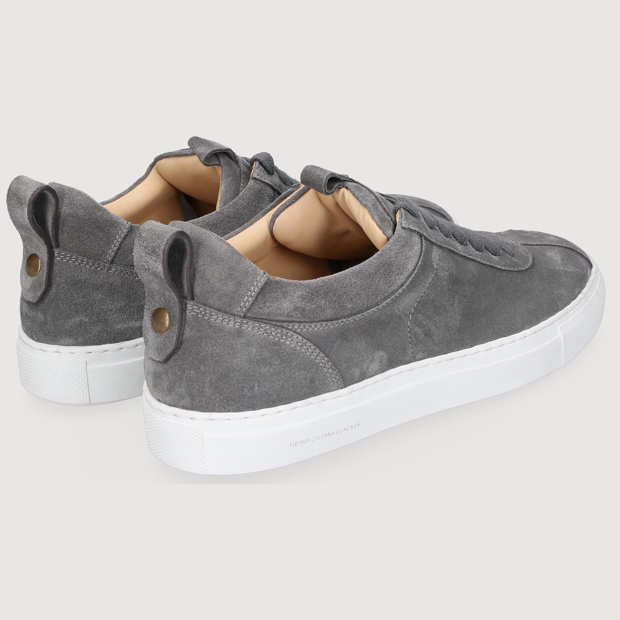 Heinrich Dinkelacker Herren Sneaker Turin Plain Grau
