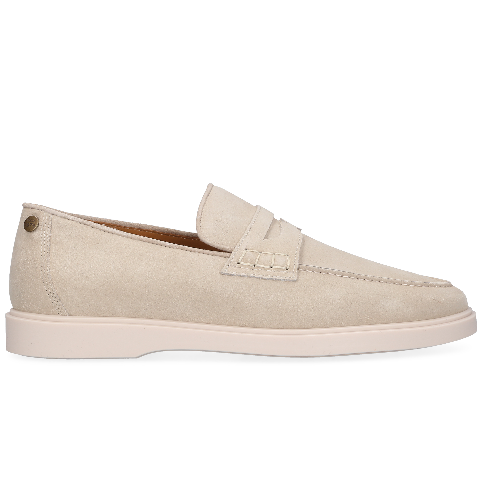 Heinrich Dinkelacker Herren Genua Penny Loafer V - Beige